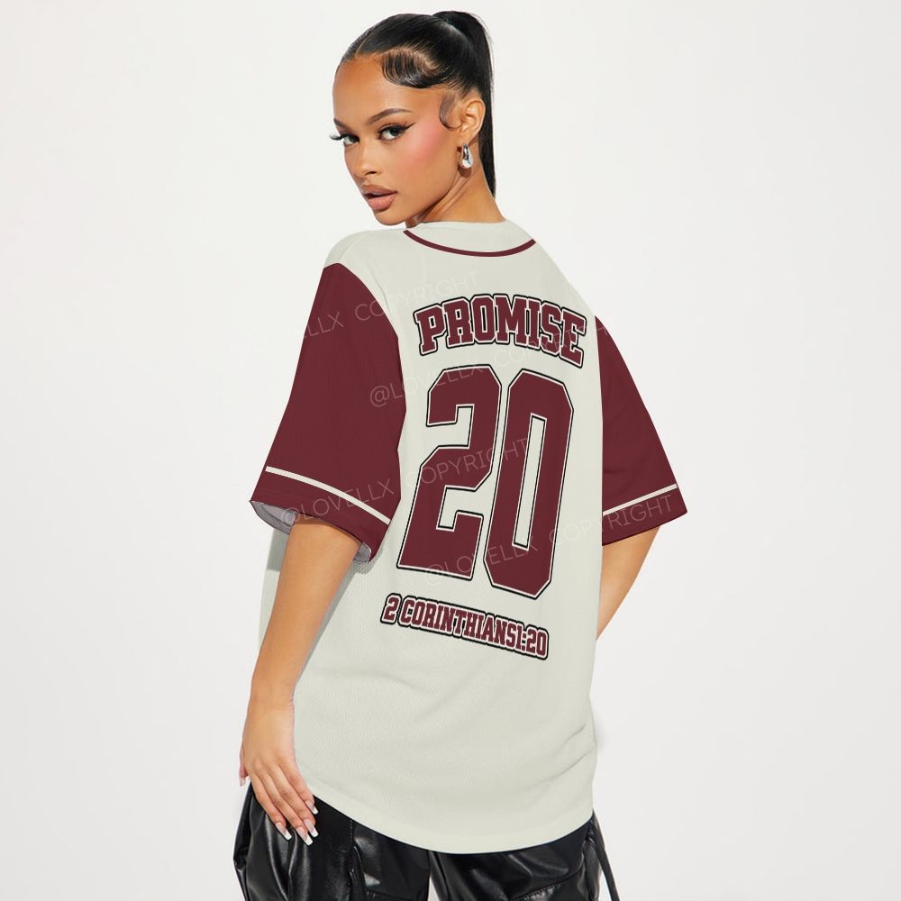Child Of God Full-Button Short Sleeve Mesh Baseball Jersey