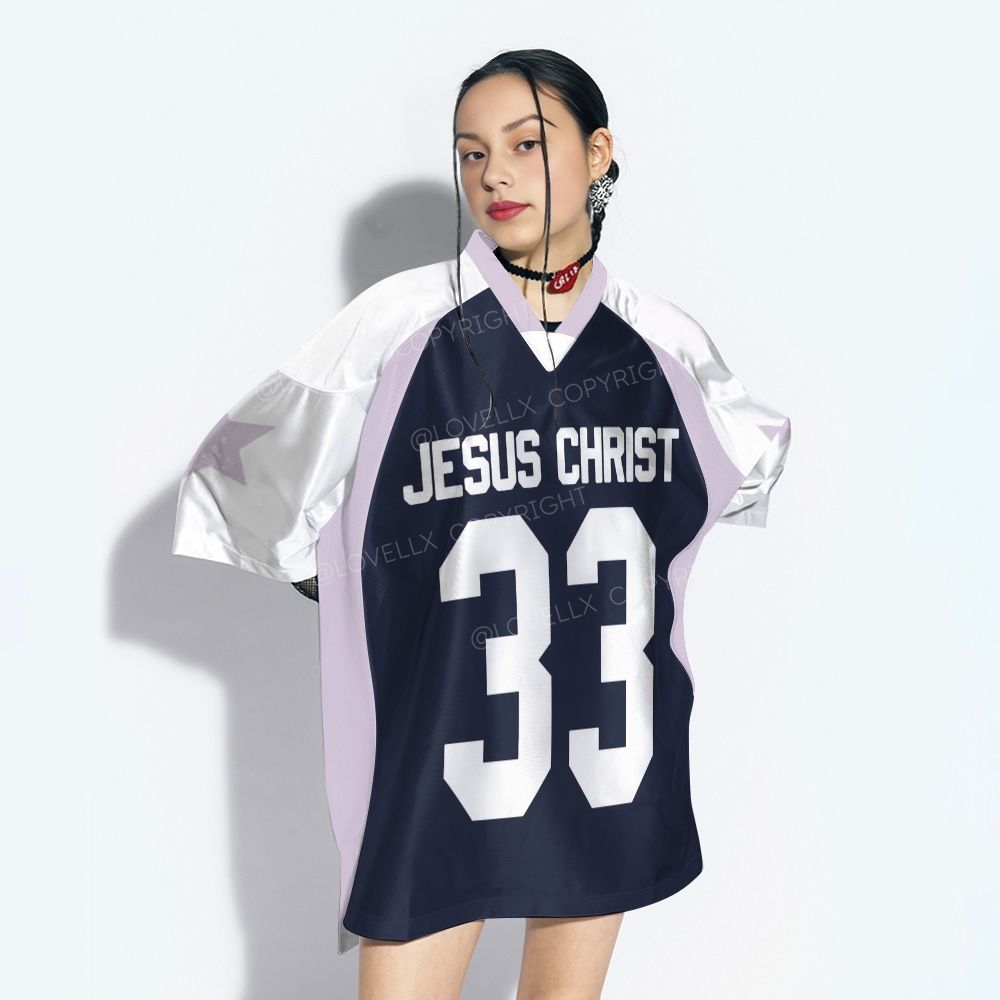 Jesus Christ Raglan Short Sleeve Jersey