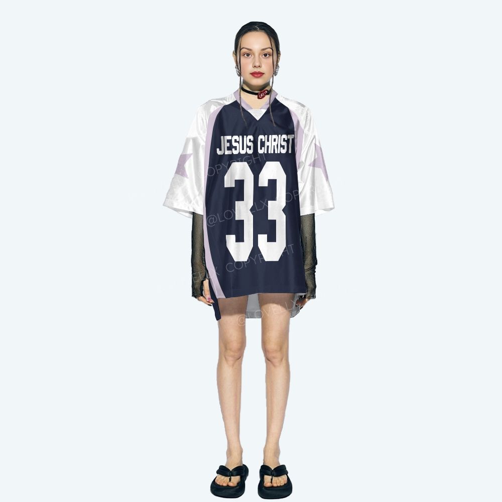 Jesus Christ Raglan Short Sleeve Jersey