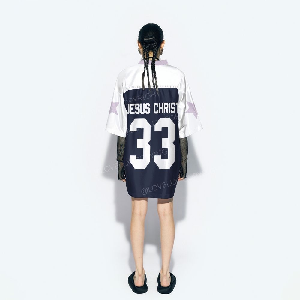 Jesus Christ Raglan Short Sleeve Jersey