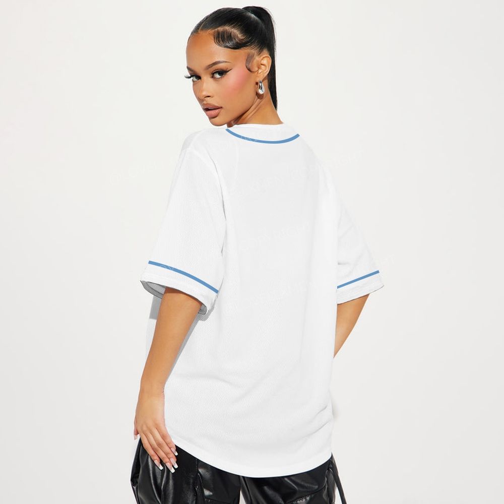 John 3:16 Full-Button Short Sleeve Mesh Baseball Jersey