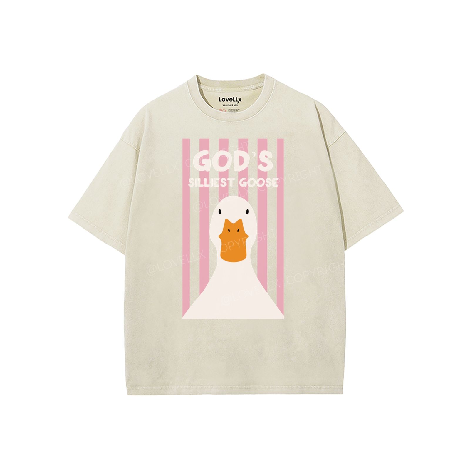 God's Silliest Goose Unisex Washed T-Shirt