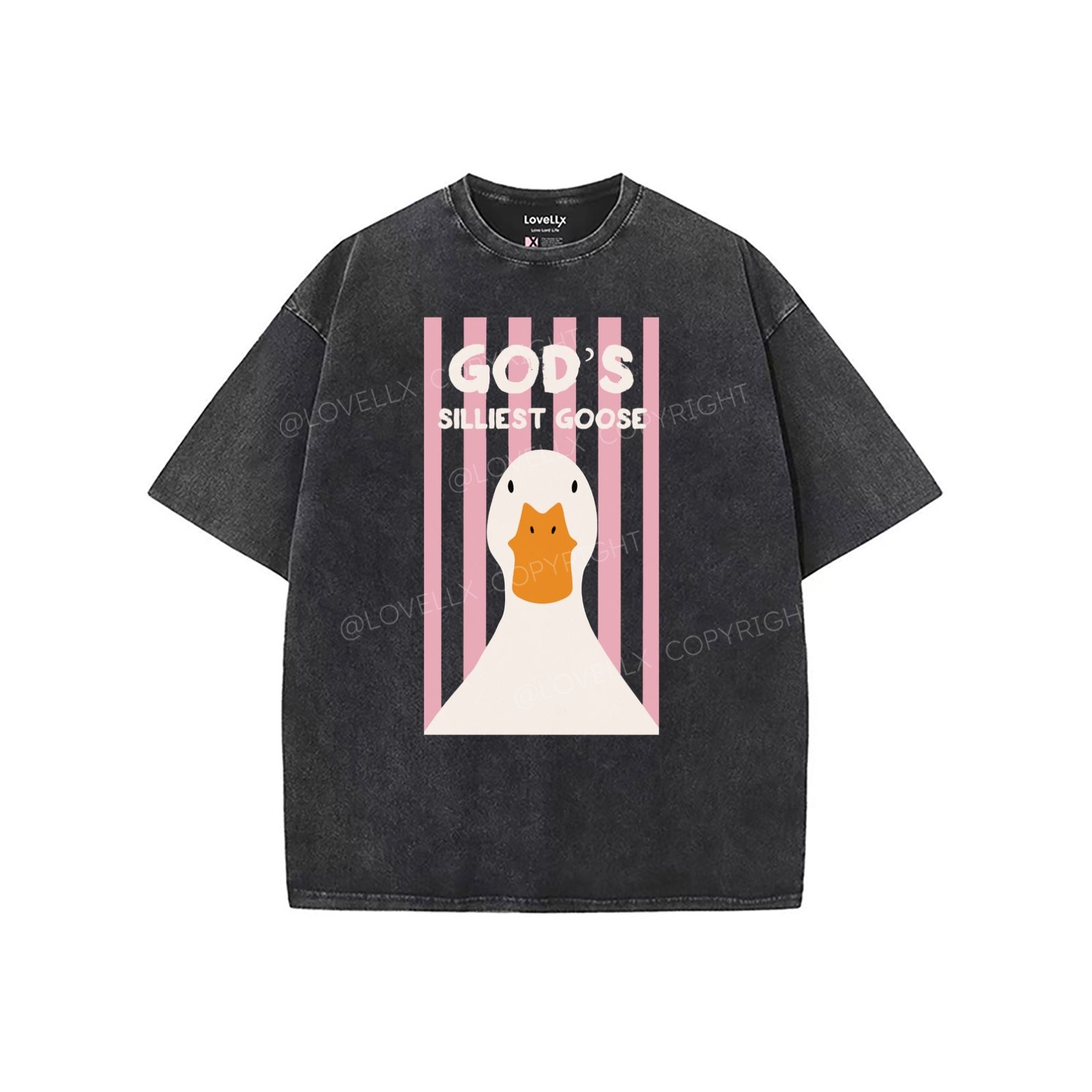 God's Silliest Goose Unisex Washed T-Shirt