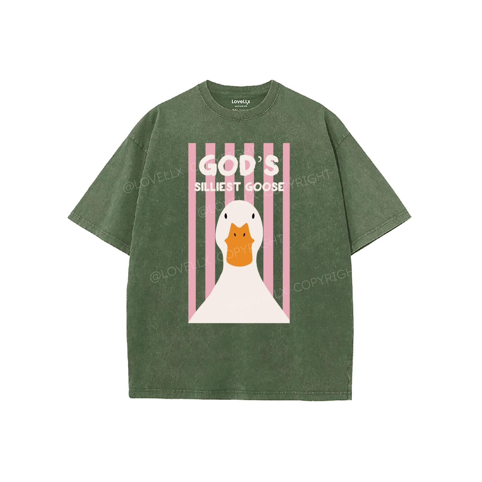 God's Silliest Goose Unisex Washed T-Shirt