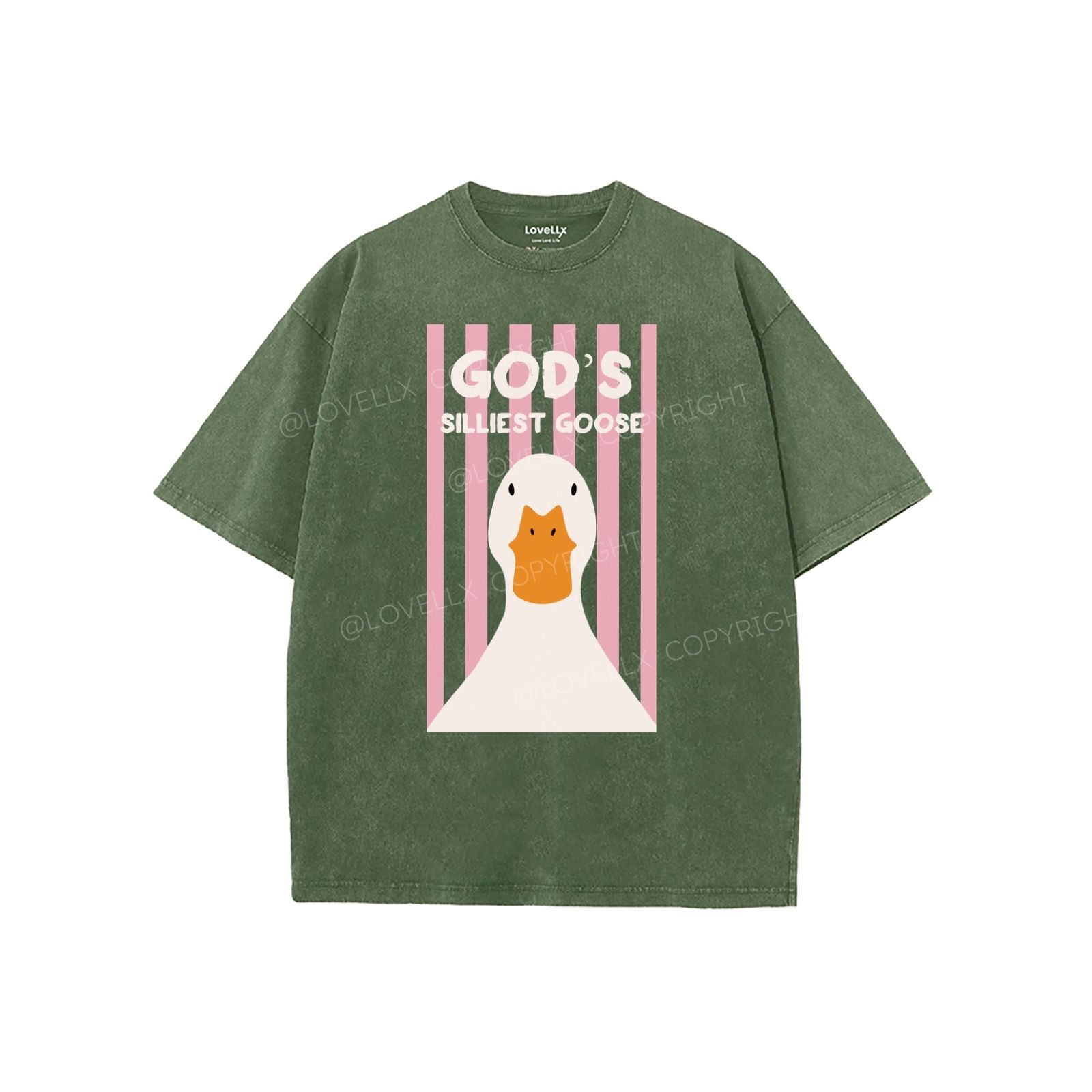 God's Silliest Goose Unisex Washed T-Shirt