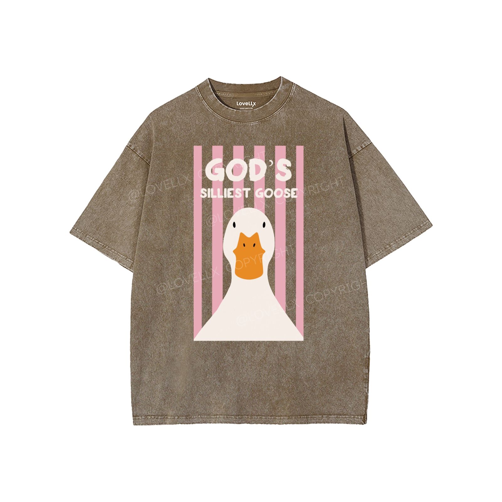 God's Silliest Goose Unisex Washed T-Shirt