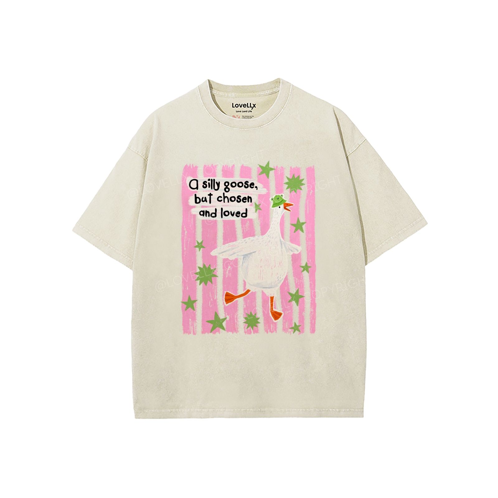 God's Silliest Goose Unisex Washed T-Shirt