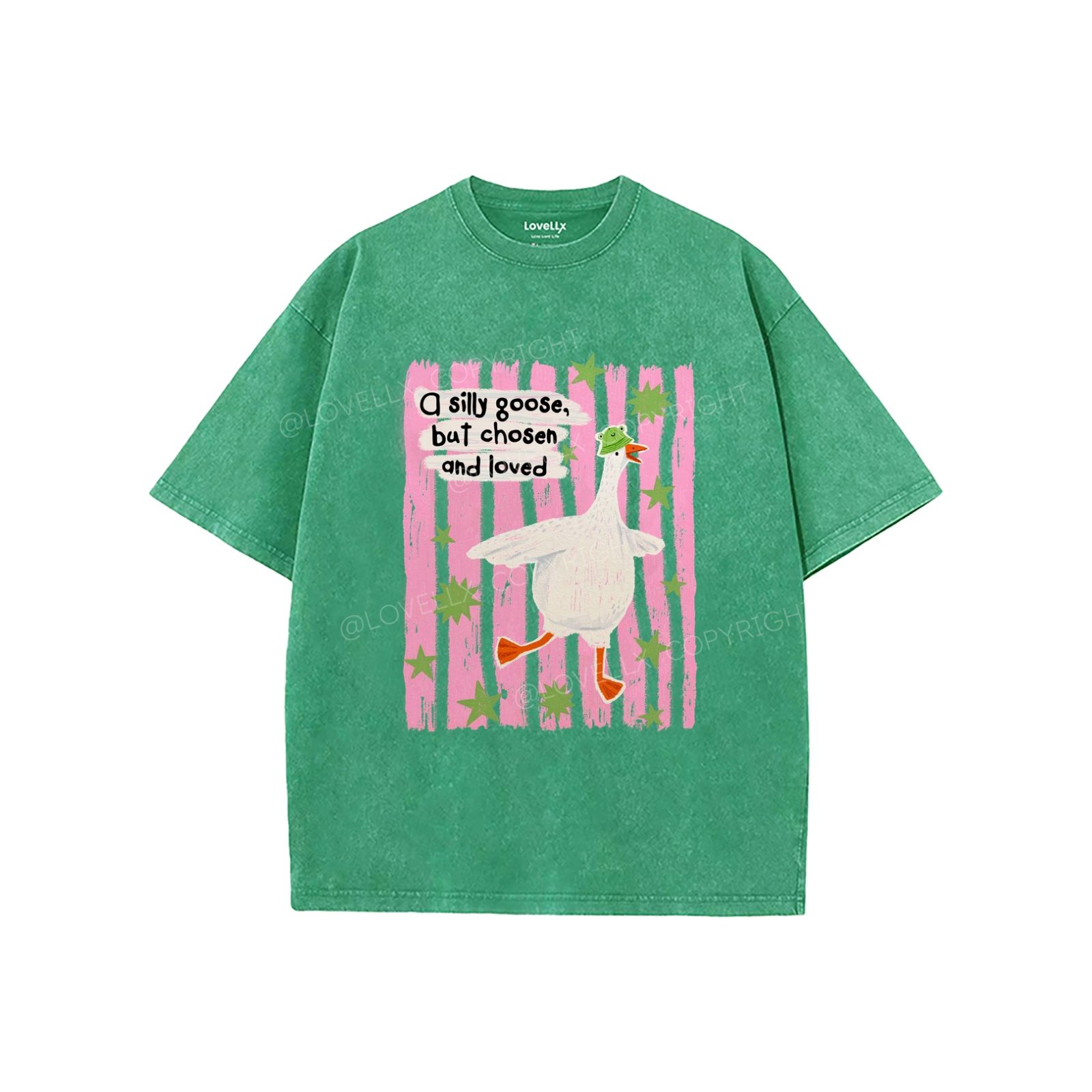 God's Silliest Goose Unisex Washed T-Shirt