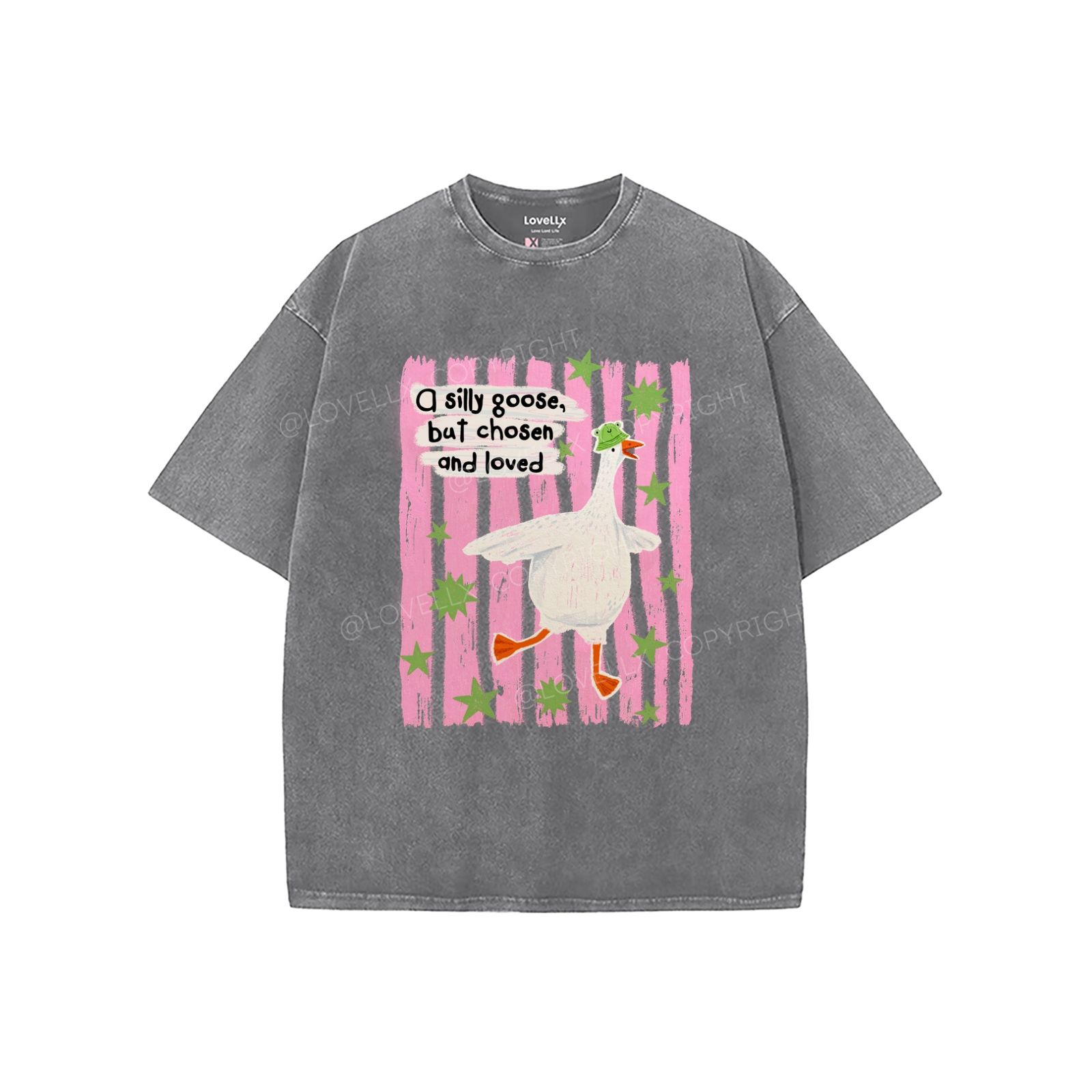 God's Silliest Goose Unisex Washed T-Shirt