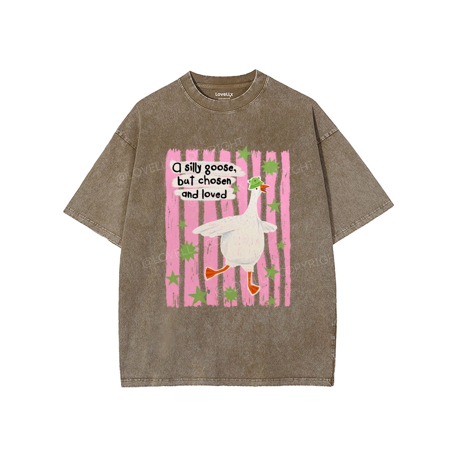 God's Silliest Goose Unisex Washed T-Shirt