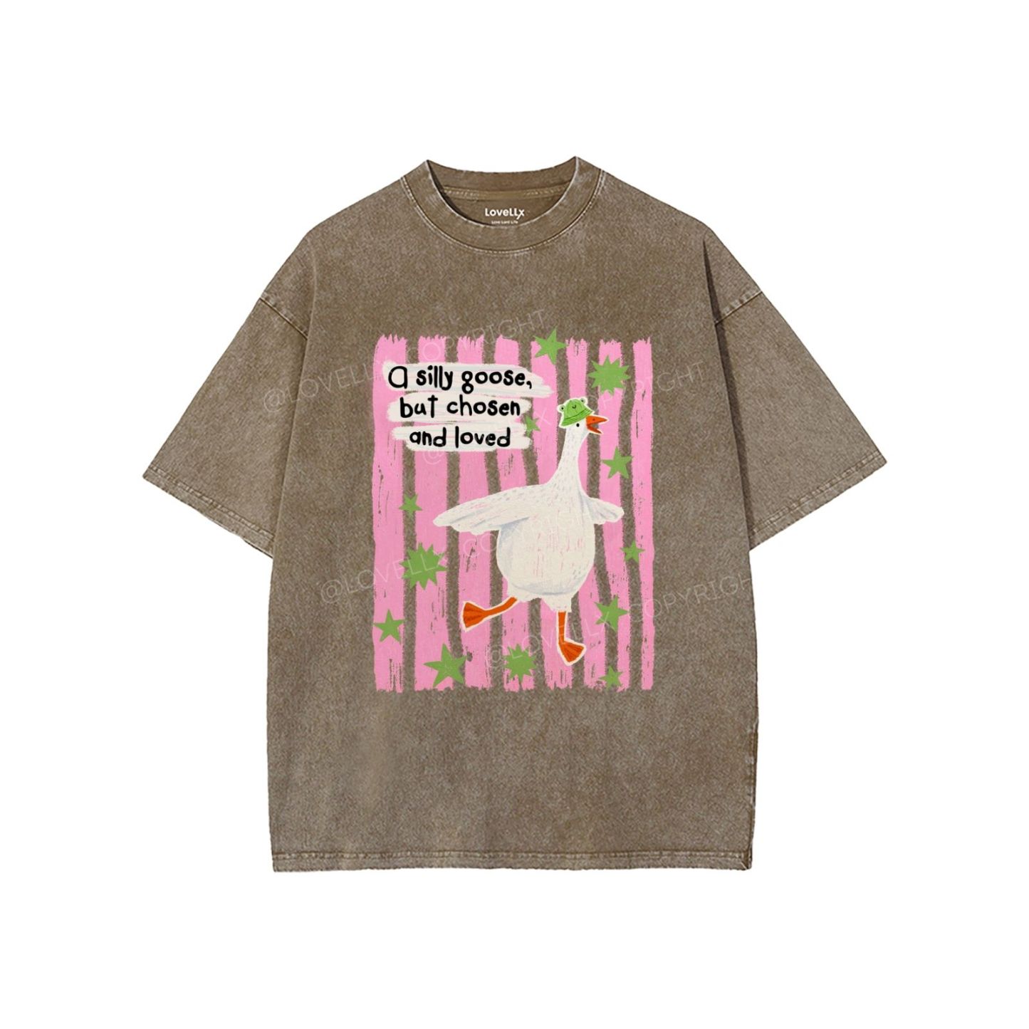 God's Silliest Goose Unisex Washed T-Shirt