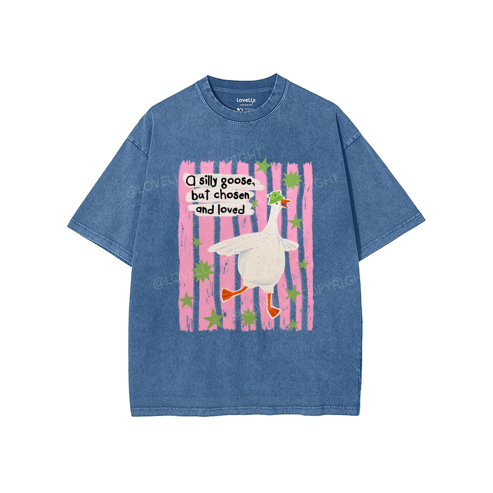 God's Silliest Goose Unisex Washed T-Shirt