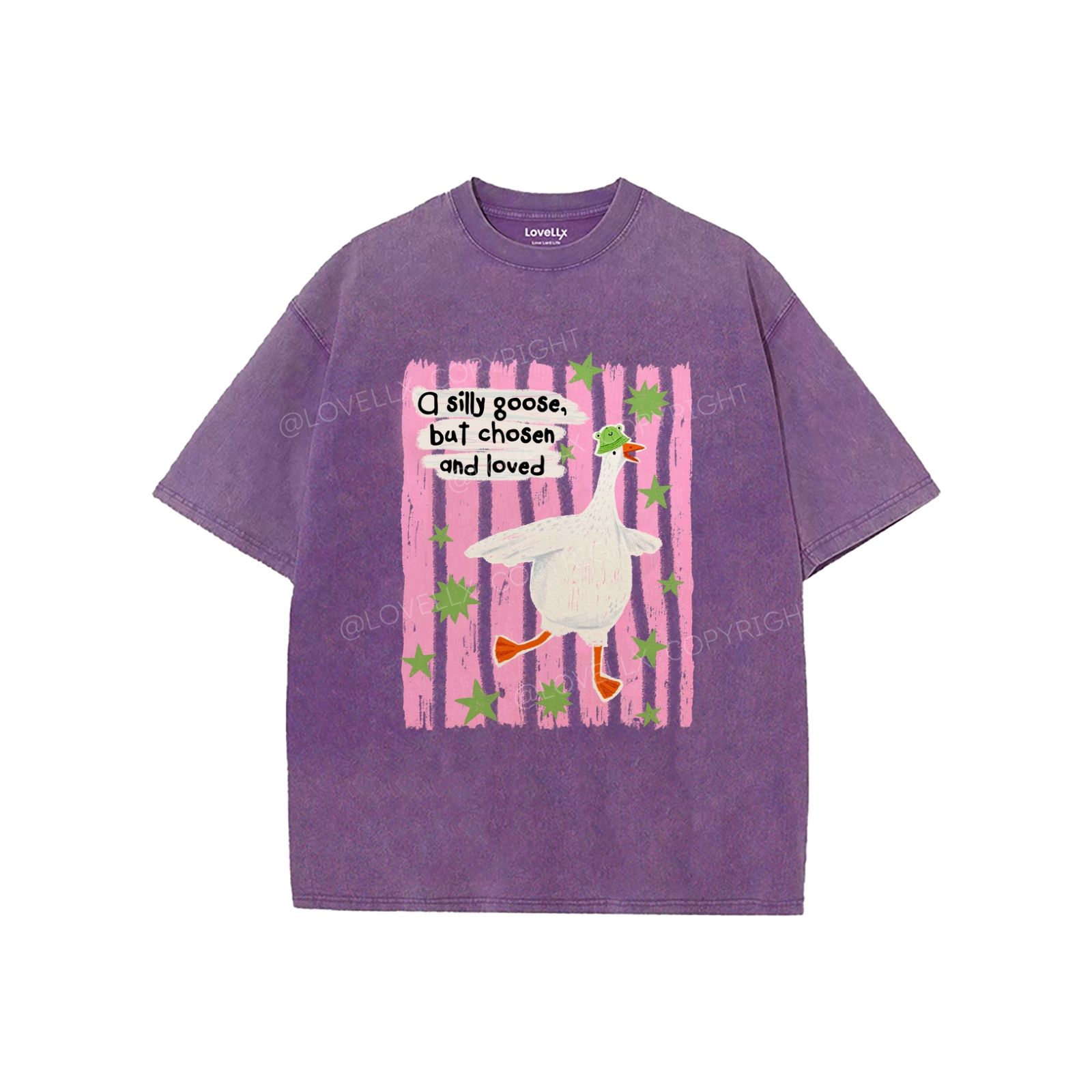 God's Silliest Goose Unisex Washed T-Shirt