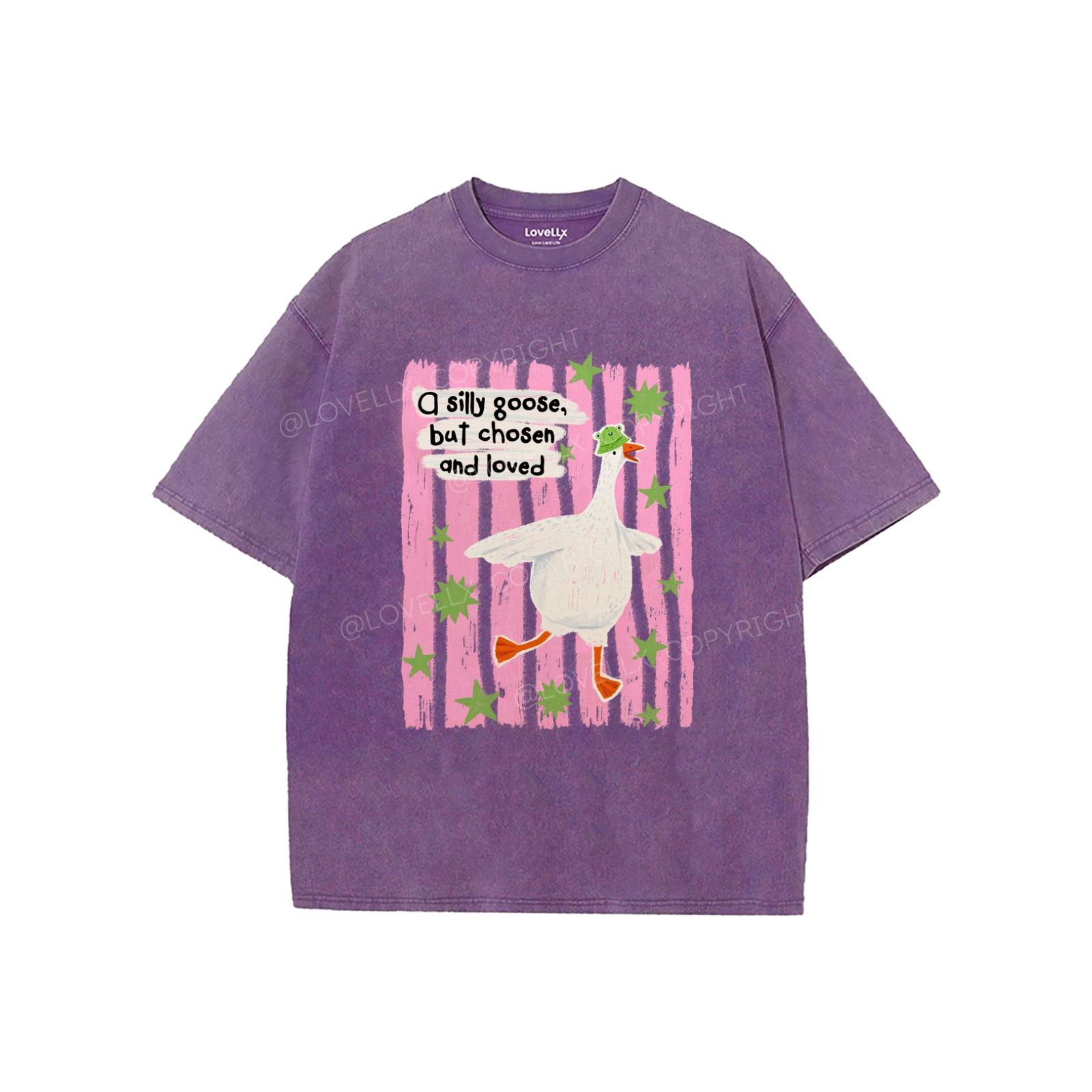 God's Silliest Goose Unisex Washed T-Shirt