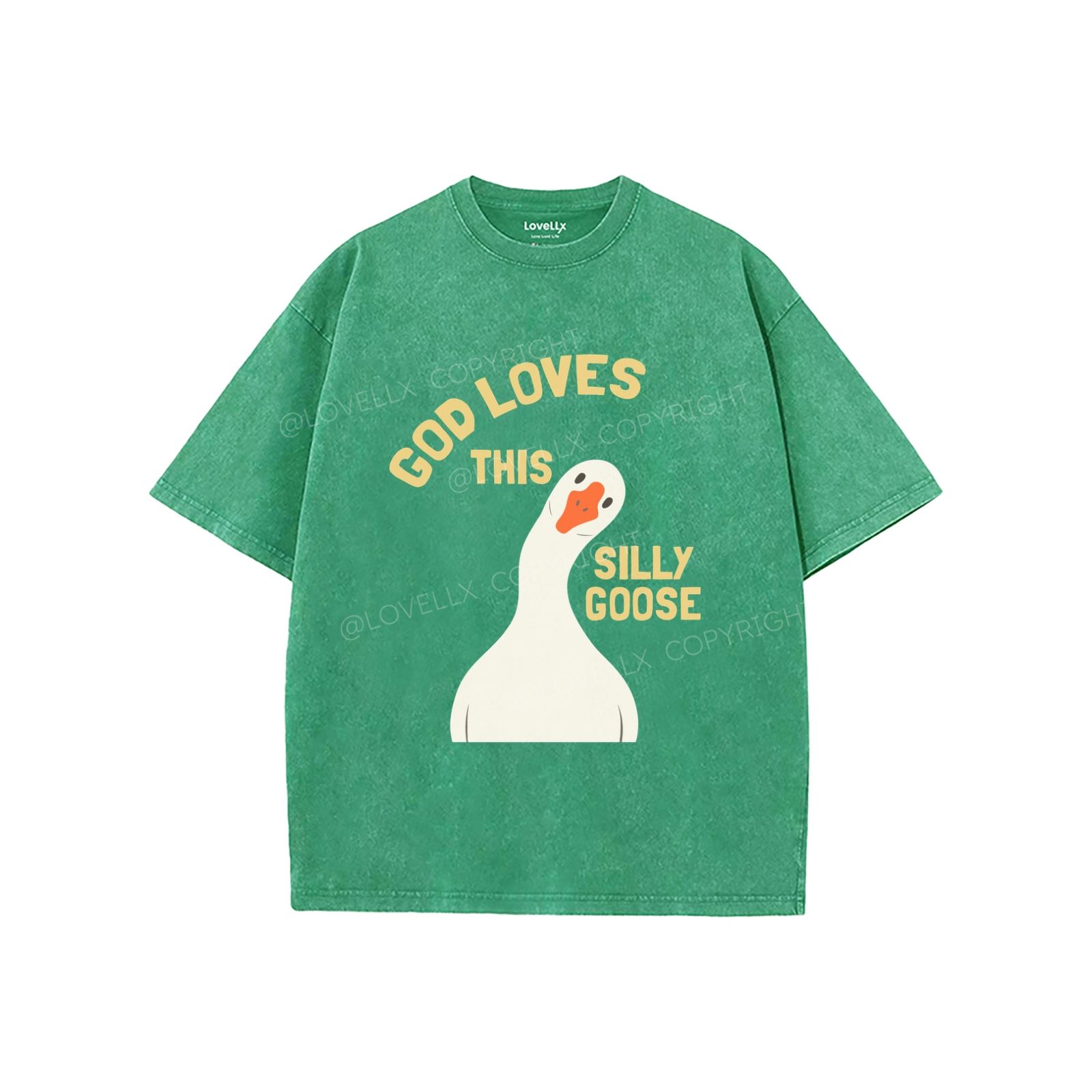 God's Silliest Goose Unisex Washed T-Shirt