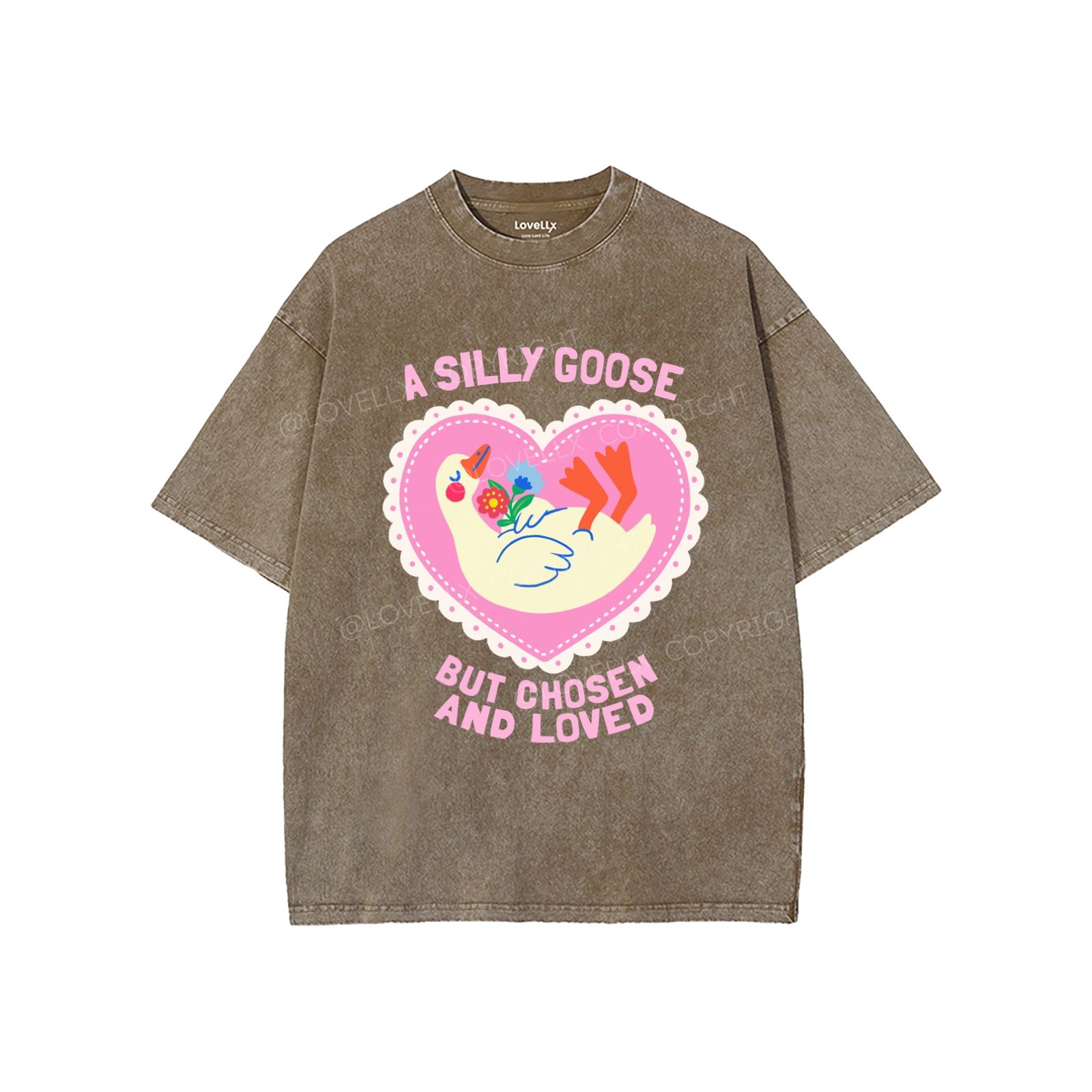 God's Silliest Goose Unisex Washed T-Shirt