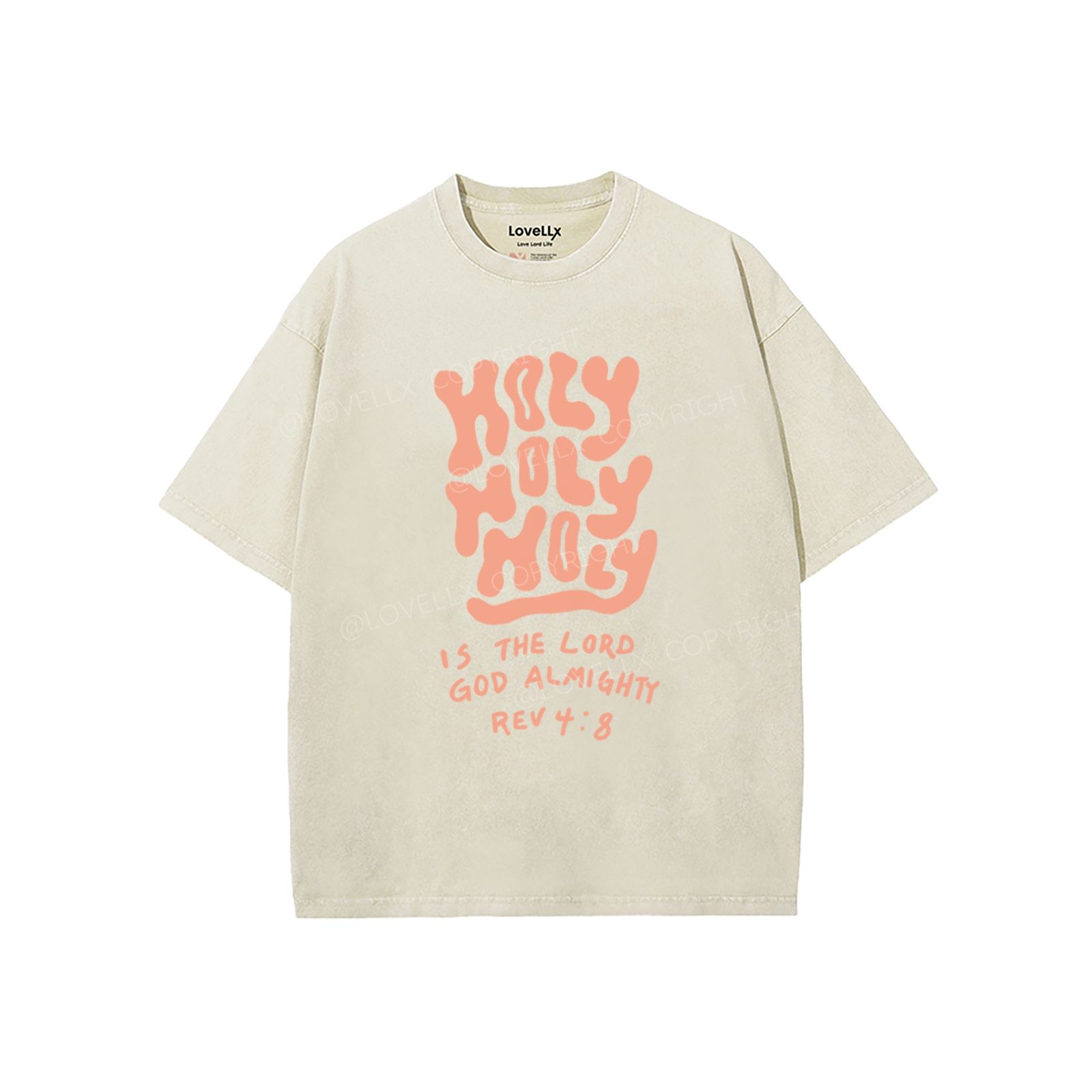 Holy Holy Holy Unisex Washed T-Shirt