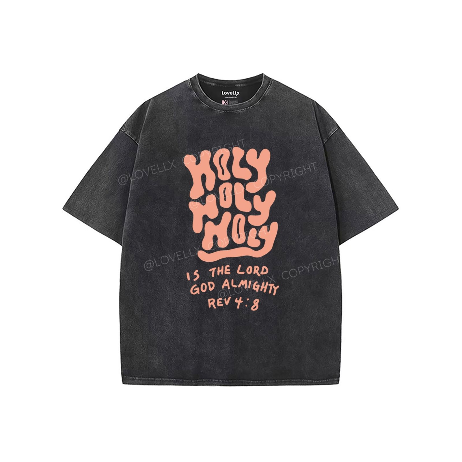 Holy Holy Holy Unisex Washed T-Shirt