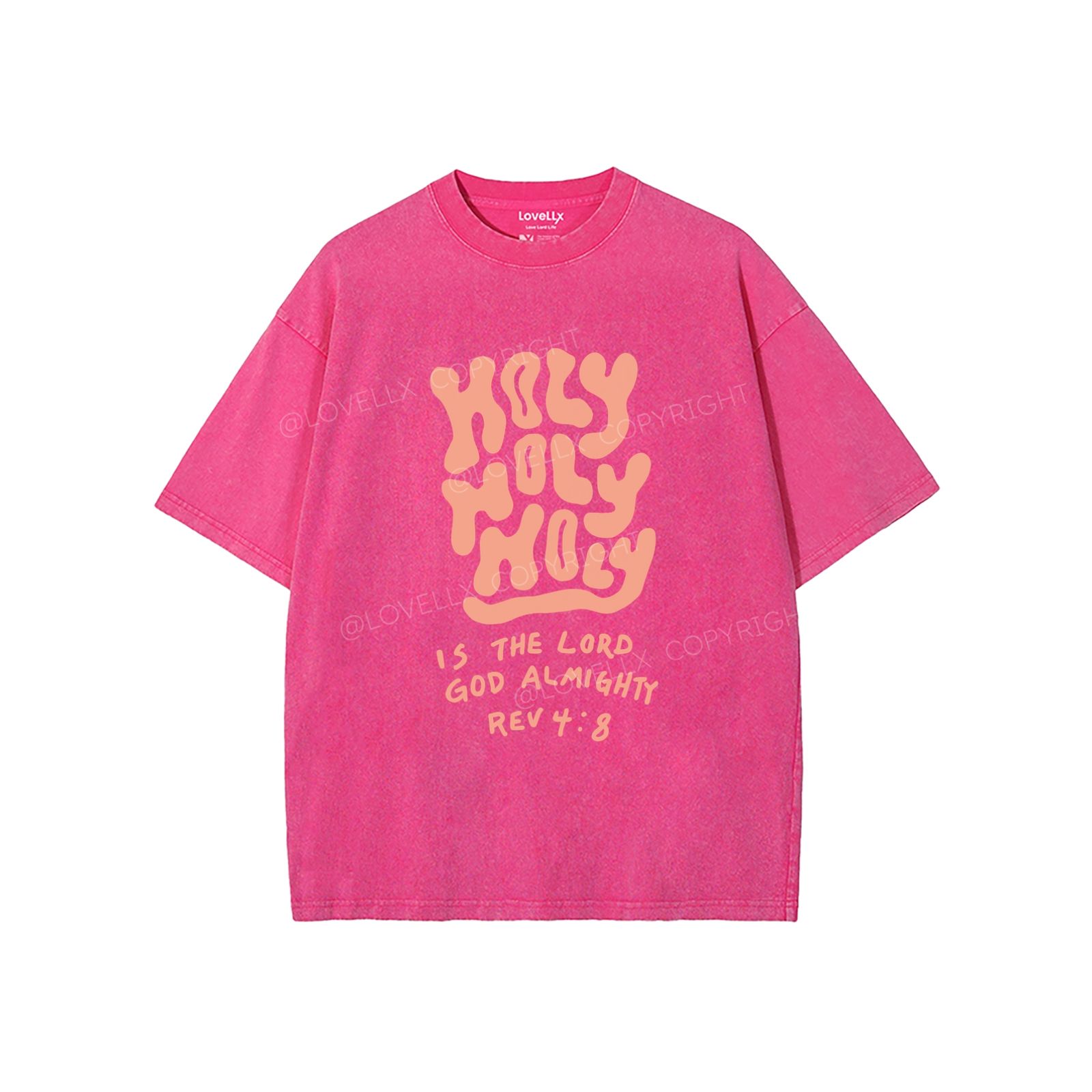 Holy Holy Holy Unisex Washed T-Shirt