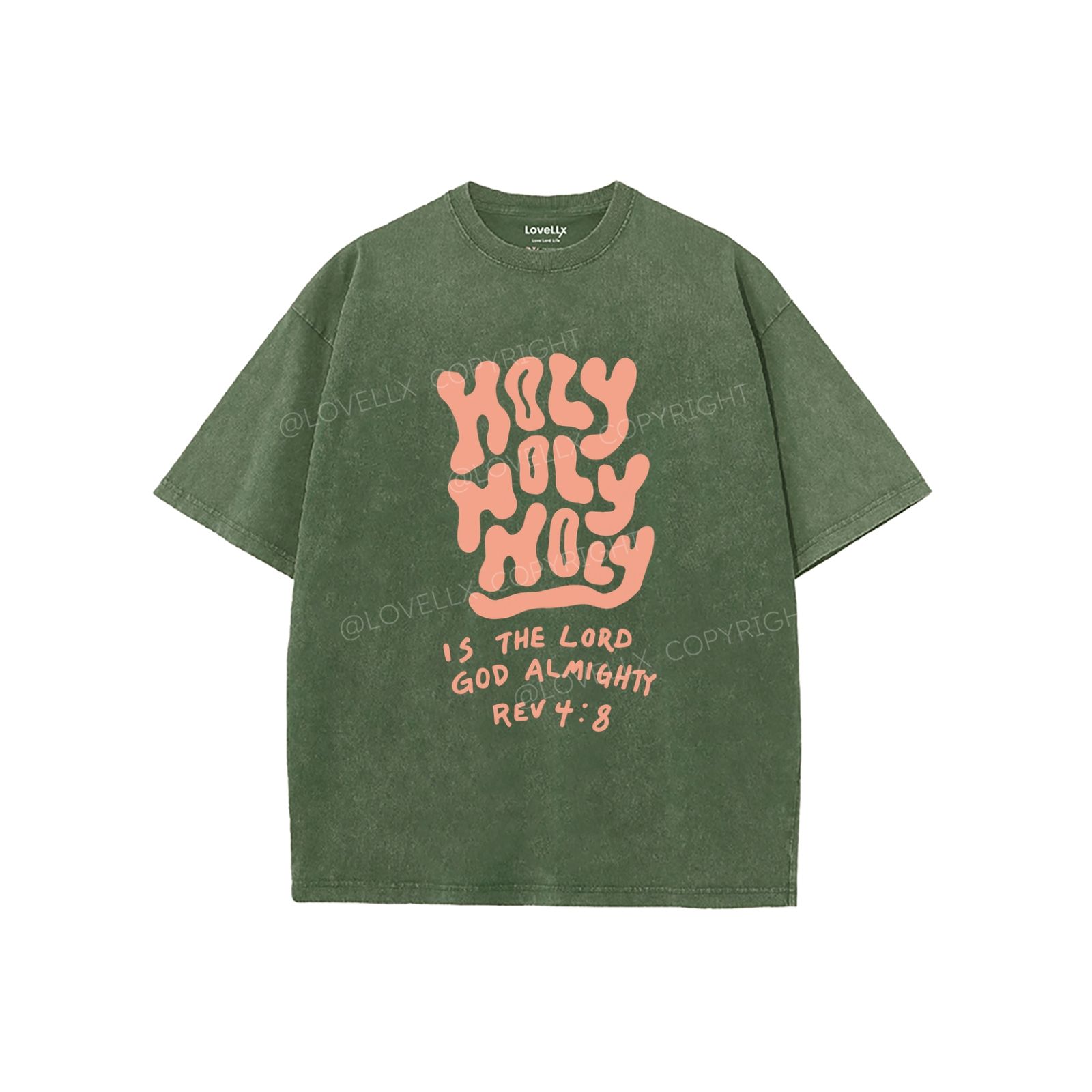 Holy Holy Holy Unisex Washed T-Shirt
