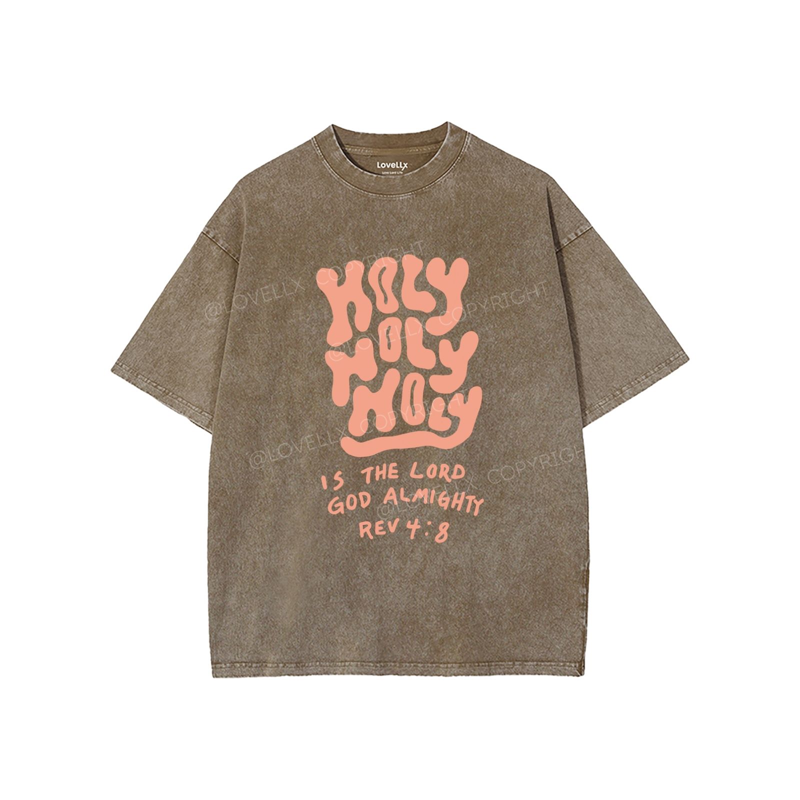 Holy Holy Holy Unisex Washed T-Shirt