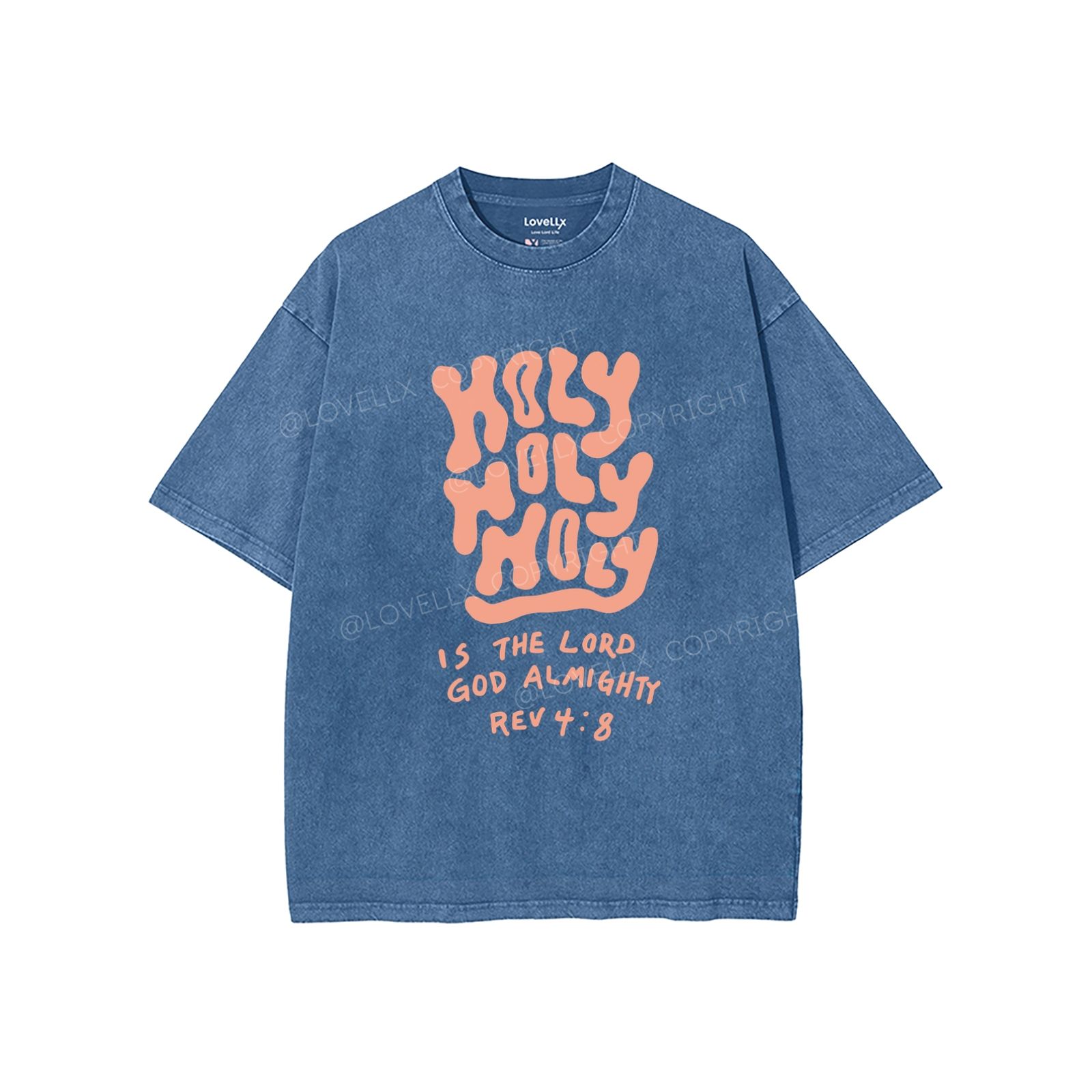 Holy Holy Holy Unisex Washed T-Shirt
