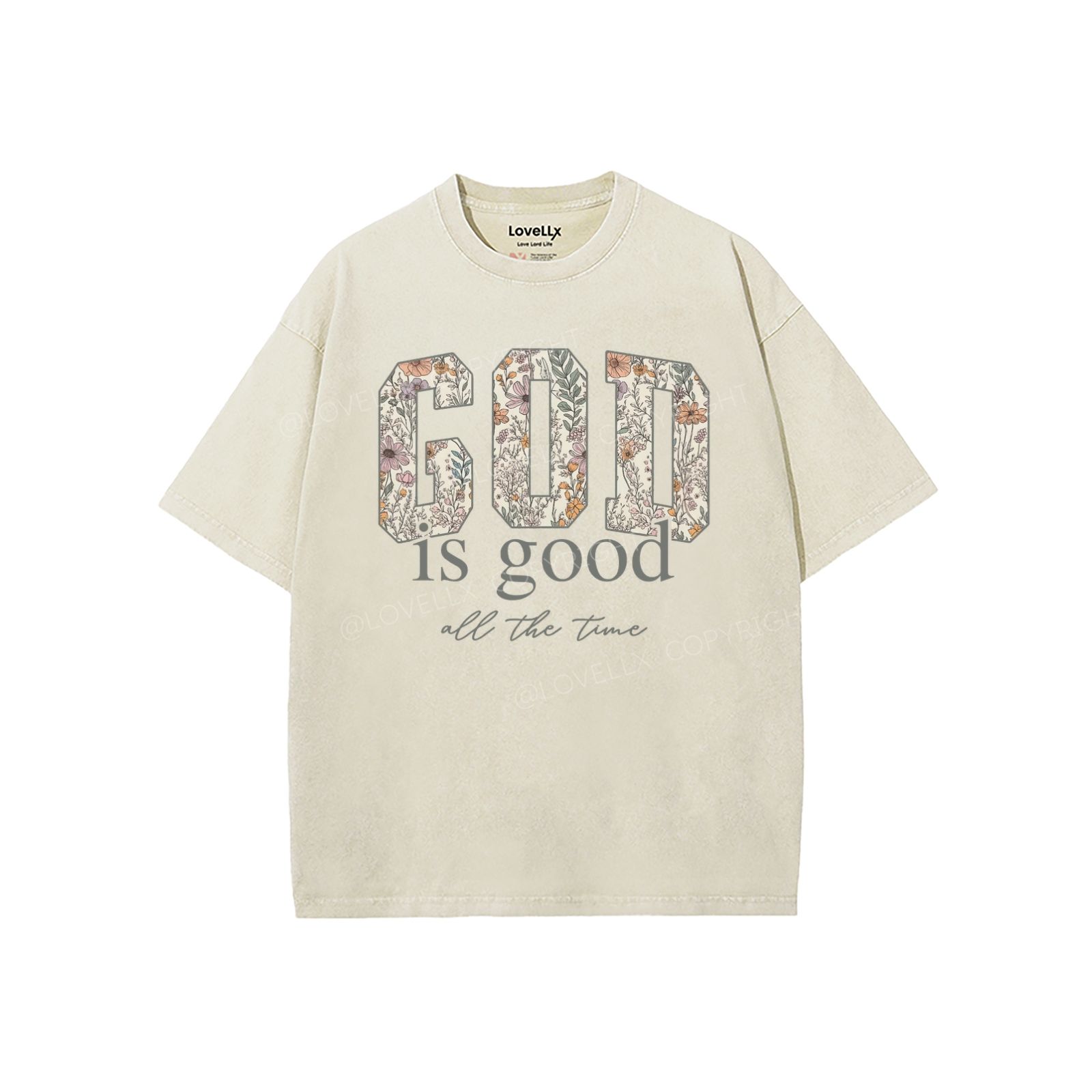 God Is Good Unisex Washed T-Shirt – LOVELLX