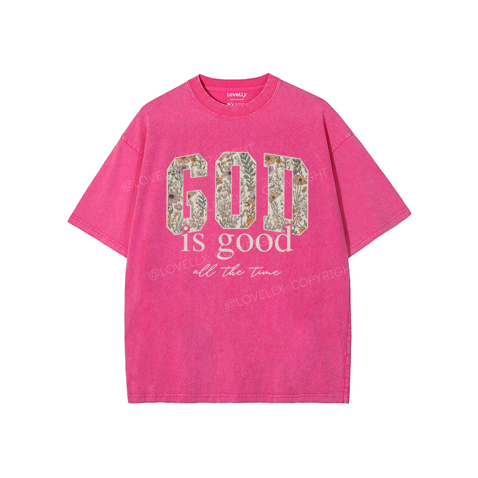 God Is Good Unisex Washed T-Shirt – LOVELLX