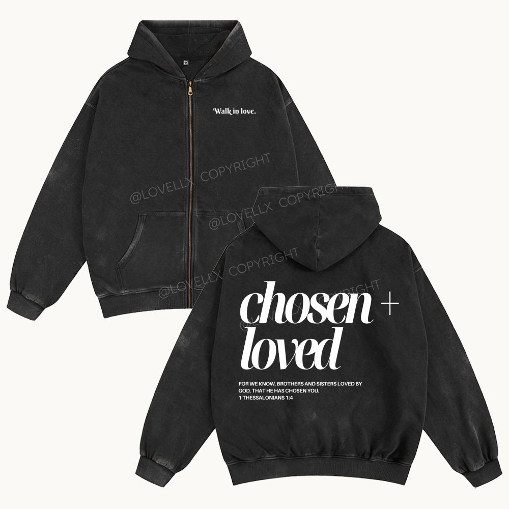 Washed Zip-Up Hoodie – LOVELLX