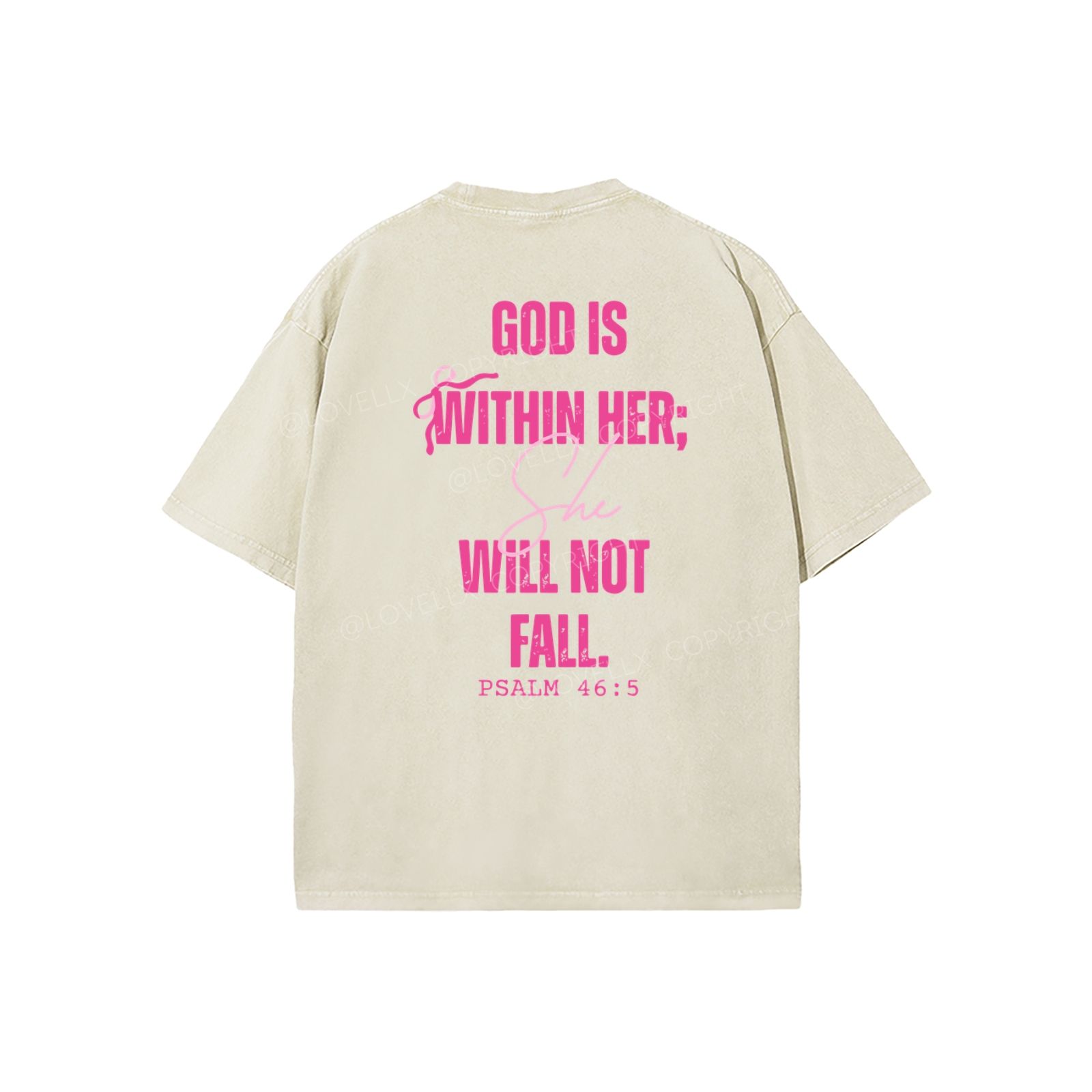 God Is Within Her Unisex Washed T-Shirt