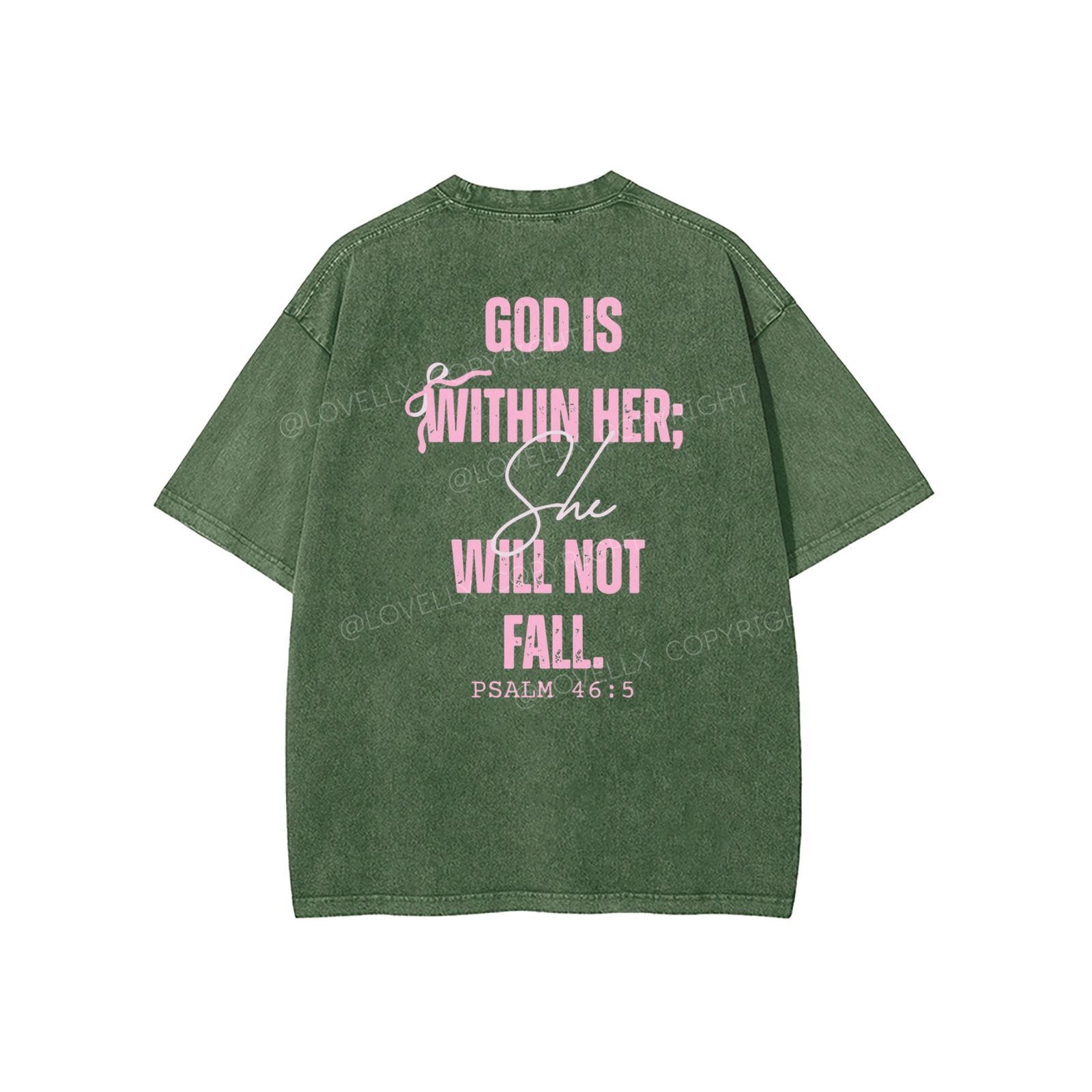 God Is Within Her Unisex Washed T-Shirt