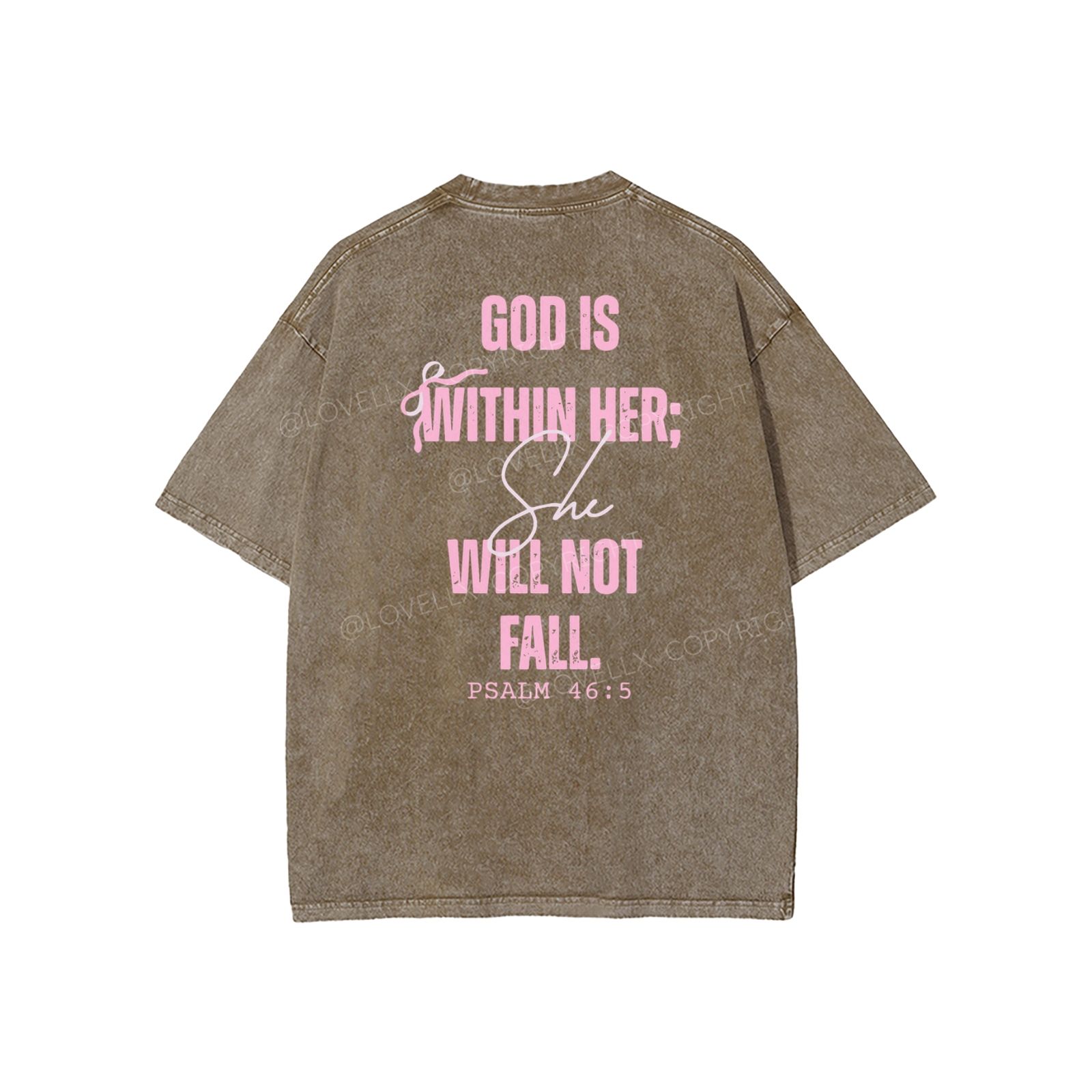God Is Within Her Unisex Washed T-Shirt