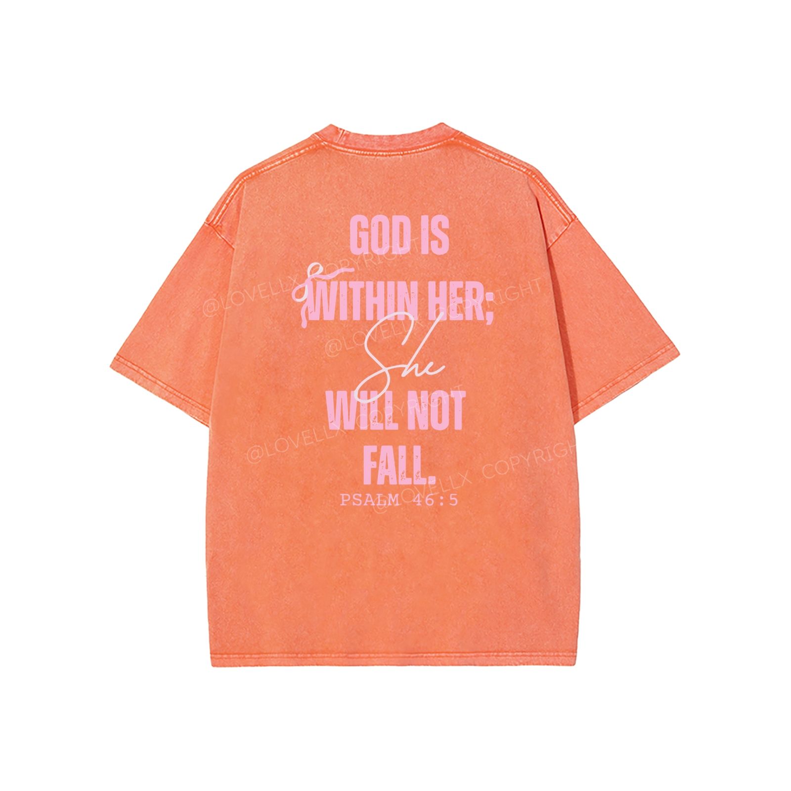 God Is Within Her Unisex Washed T-Shirt