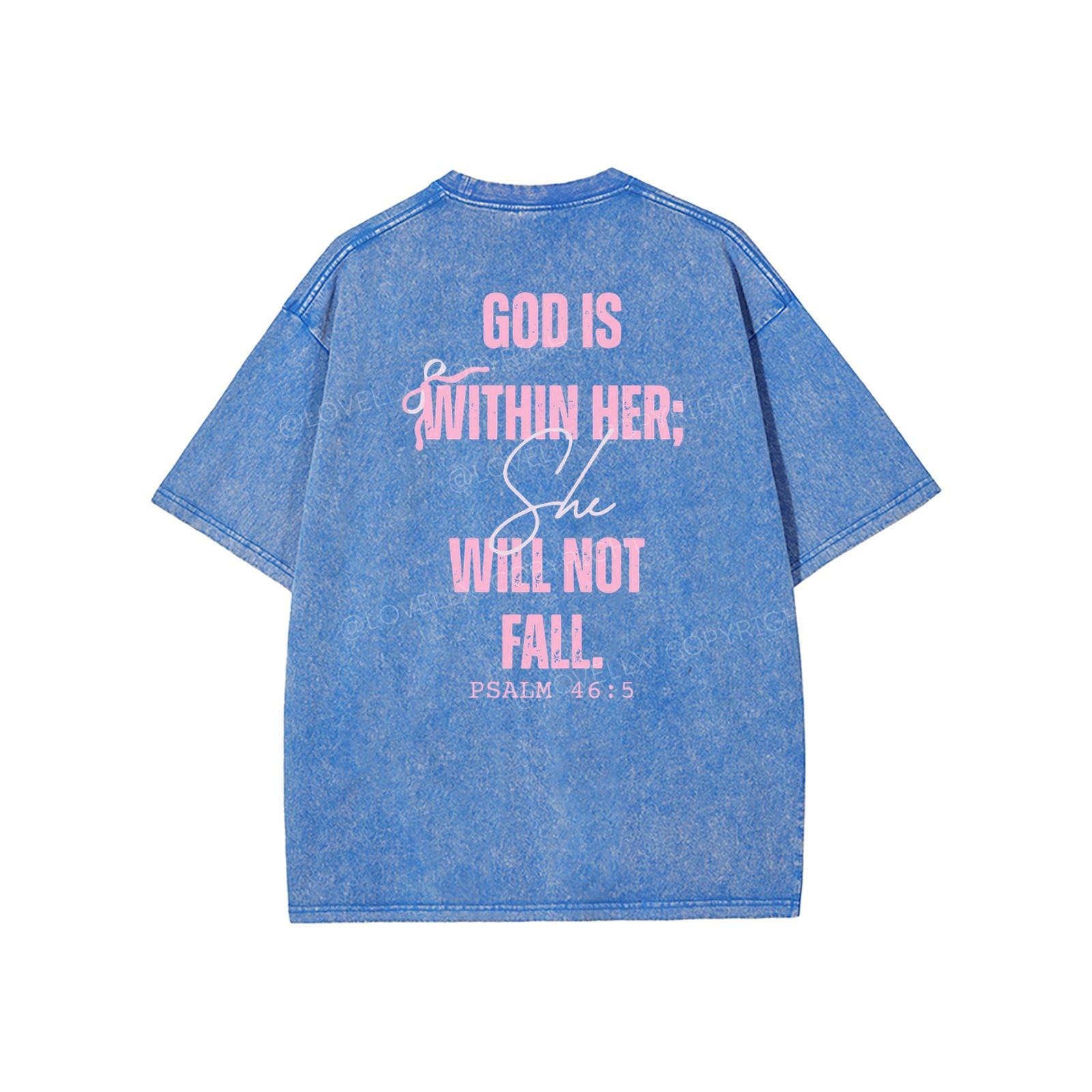 God Is Within Her Unisex Washed T-Shirt