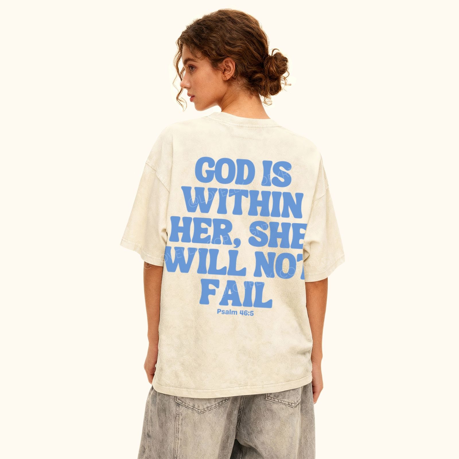 God Is Within Her Unisex Washed T-Shirt