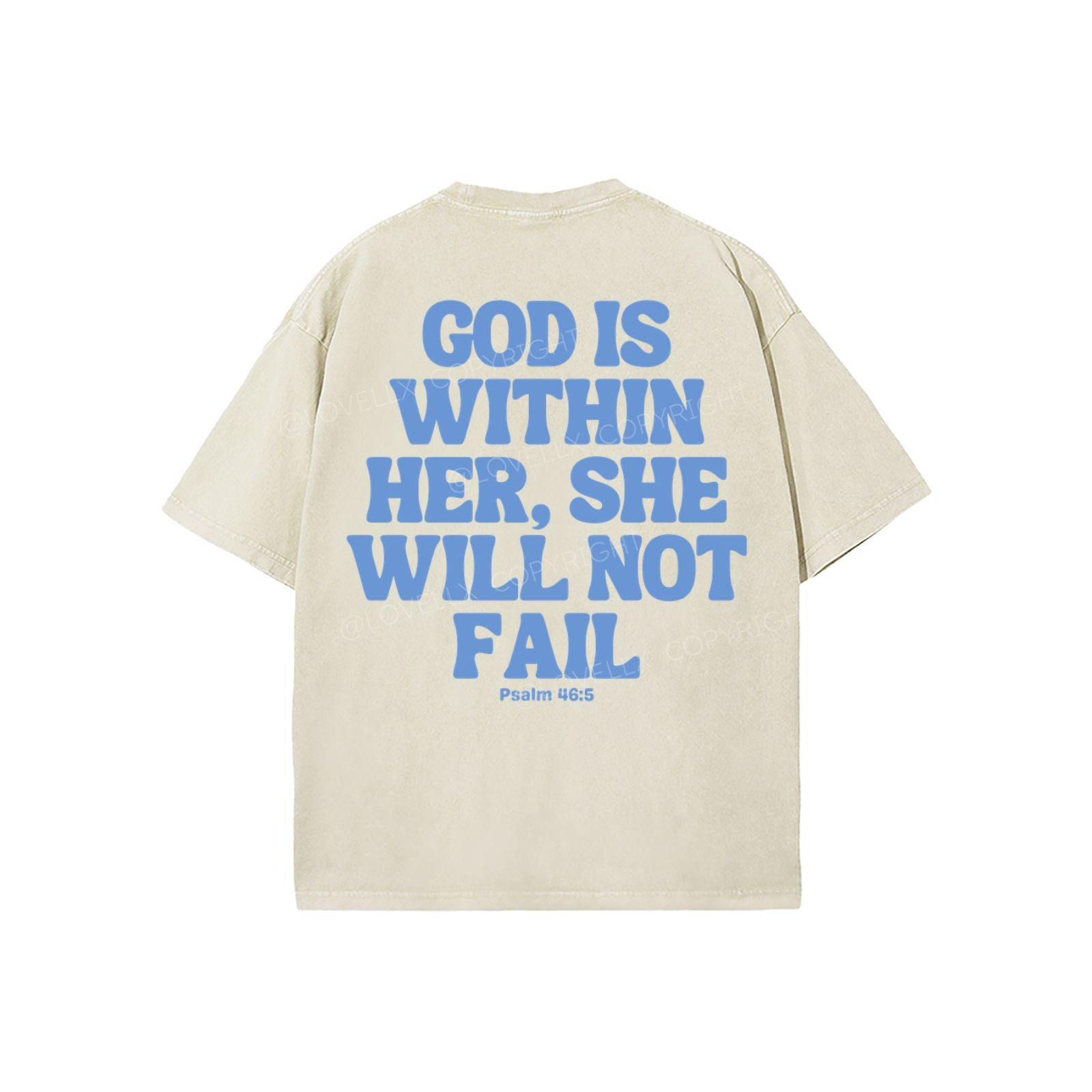 God Is Within Her Unisex Washed T-Shirt