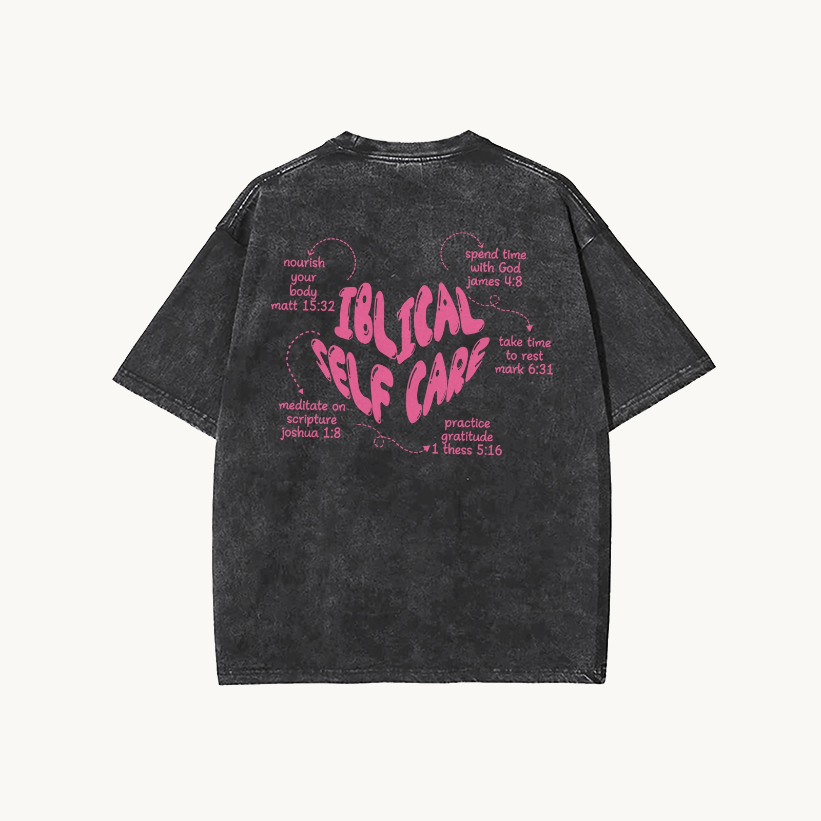 Biblical Self Care  Unisex Washed T-Shirt