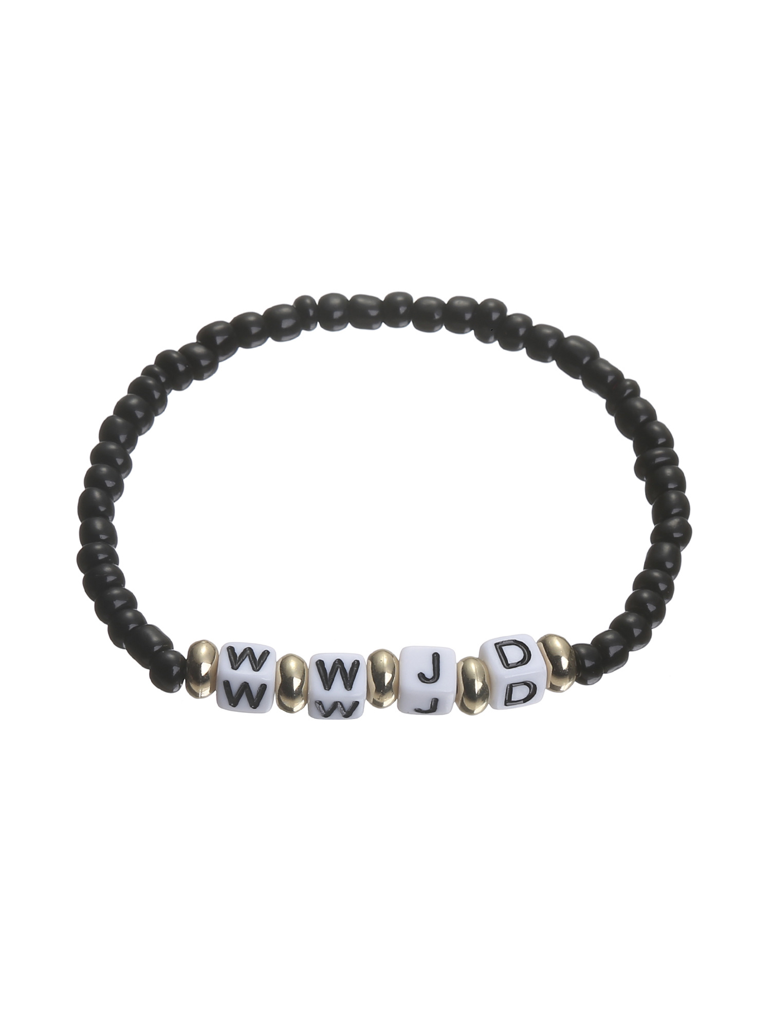 WWJD Beaded Bracelet-LOVELLX