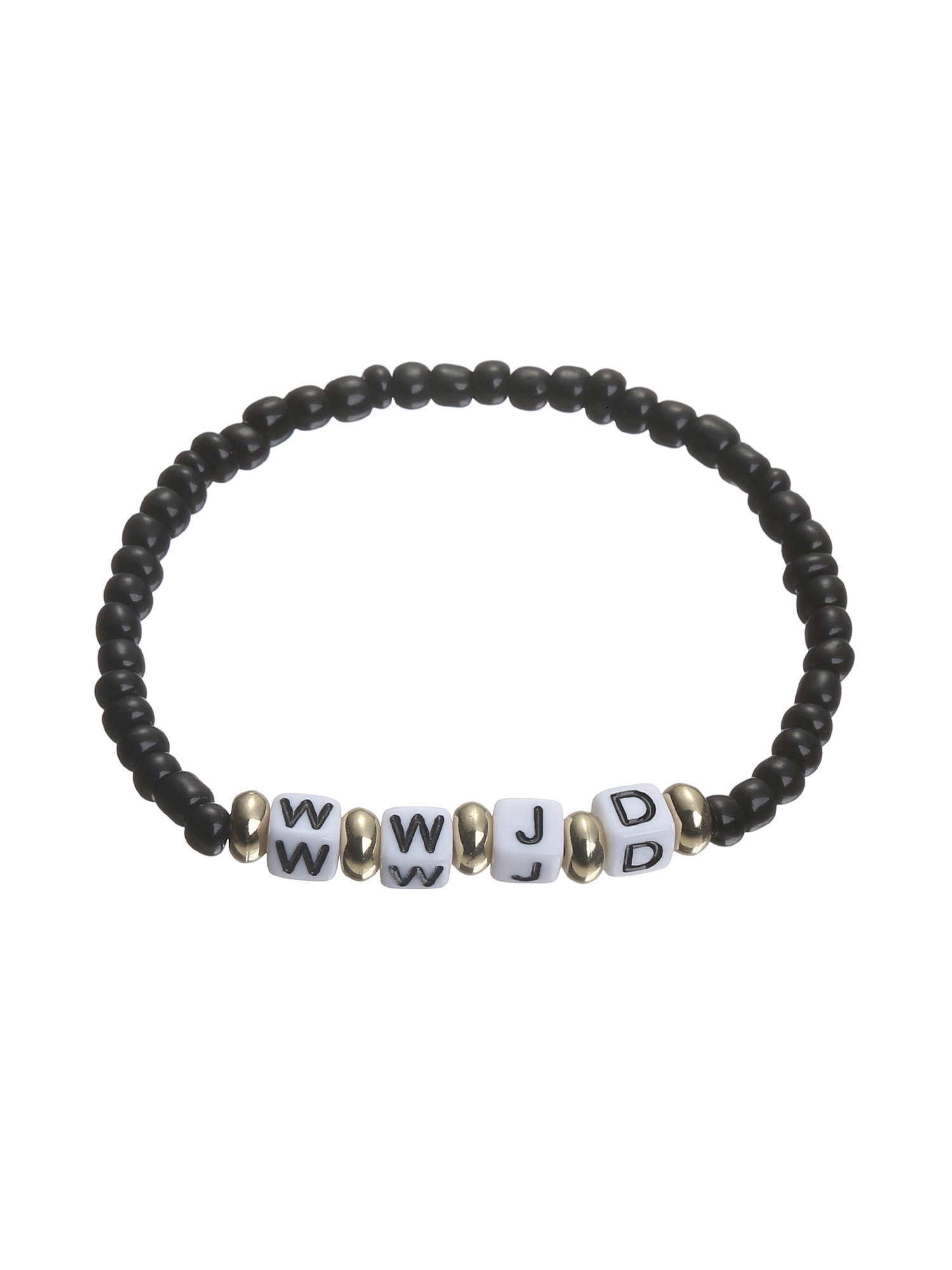 WWJD Beaded Bracelet-LOVELLX