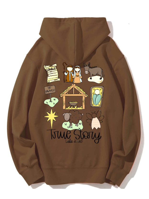 True Story Unisex Cotton Drawstring Hoodie