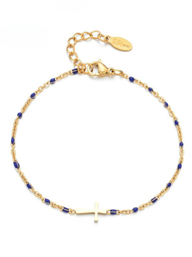 Minimalistic Christian Bracelet † Cross Bracelet-LOVELLX