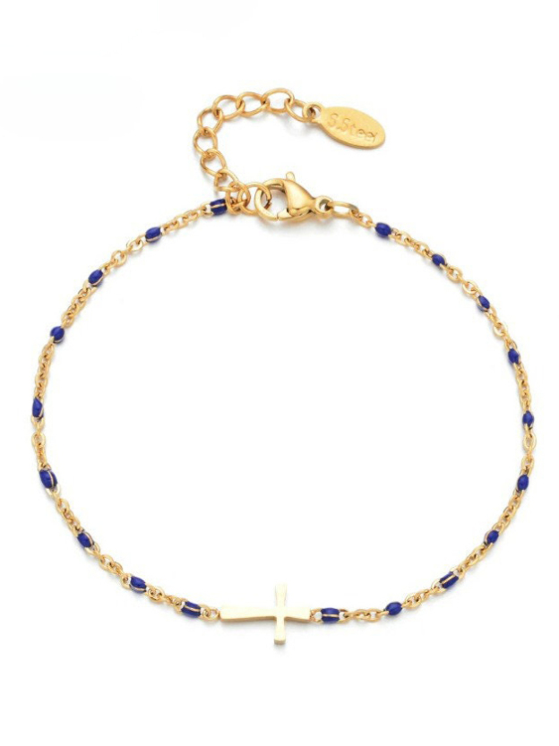 Minimalistic Christian Bracelet † Cross Bracelet-LOVELLX