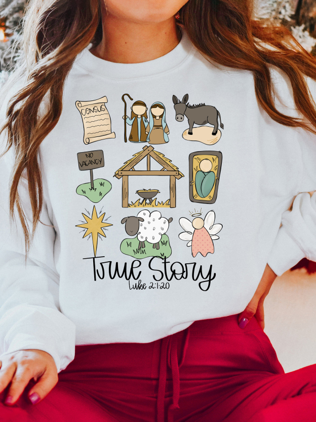 True Story Unisex Cotton Sweatshirt