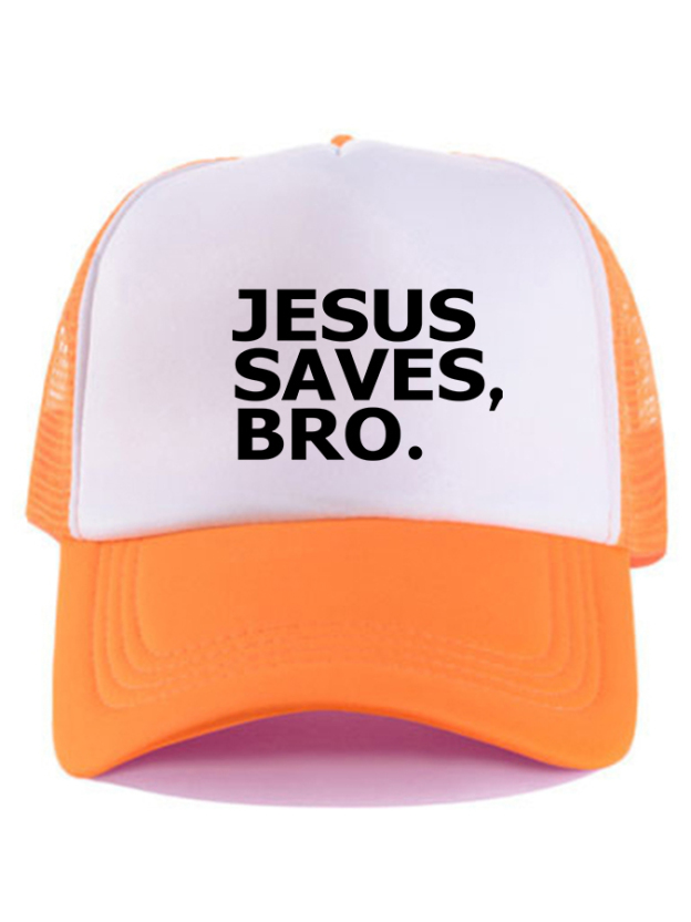 Jesus Saves Bro Unisex Mesh Baseball Cap-LOVELLX