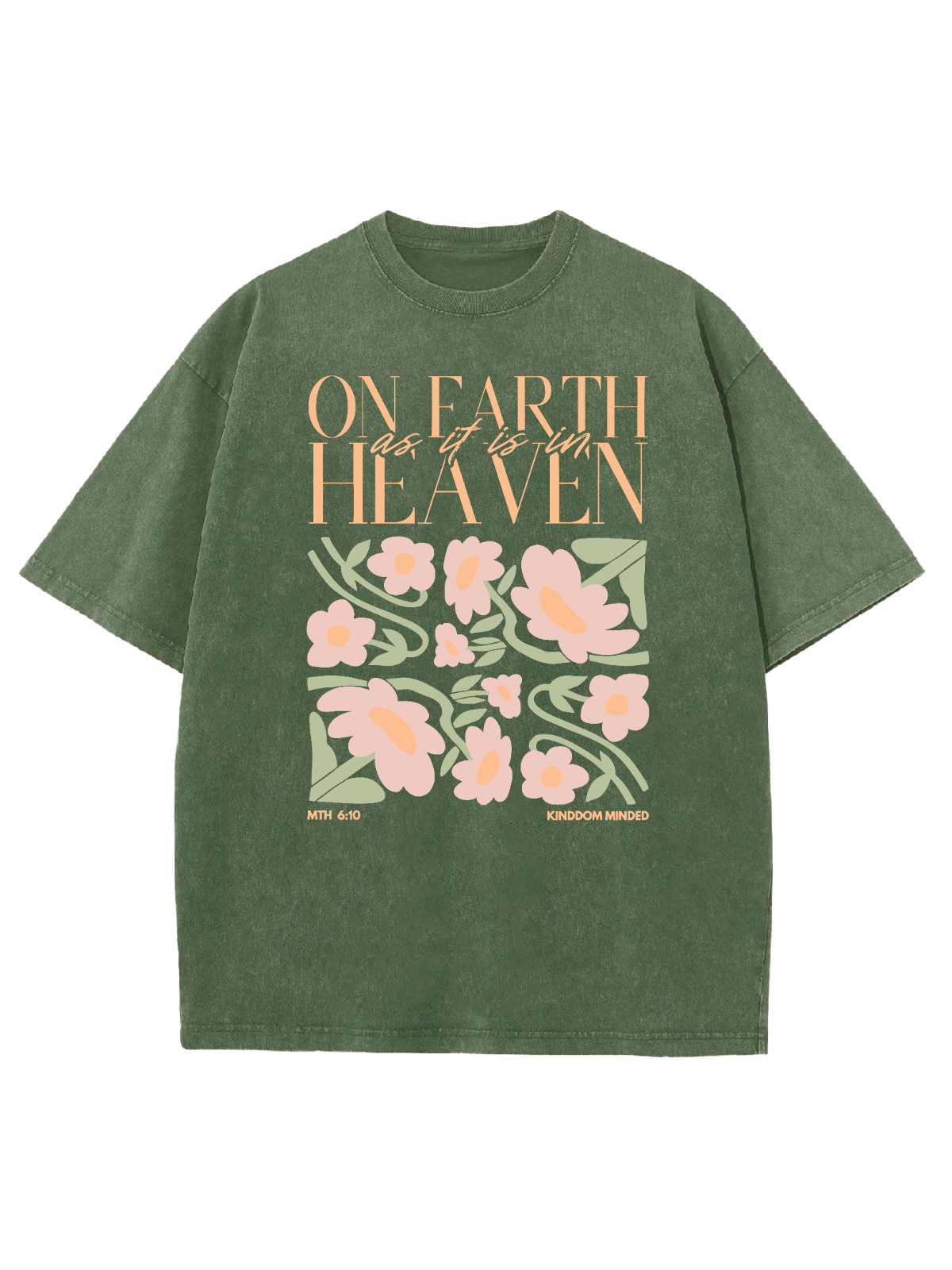 On Faith Unisex Washed T-Shirt