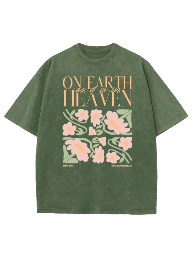 On Faith Unisex Washed T-Shirt