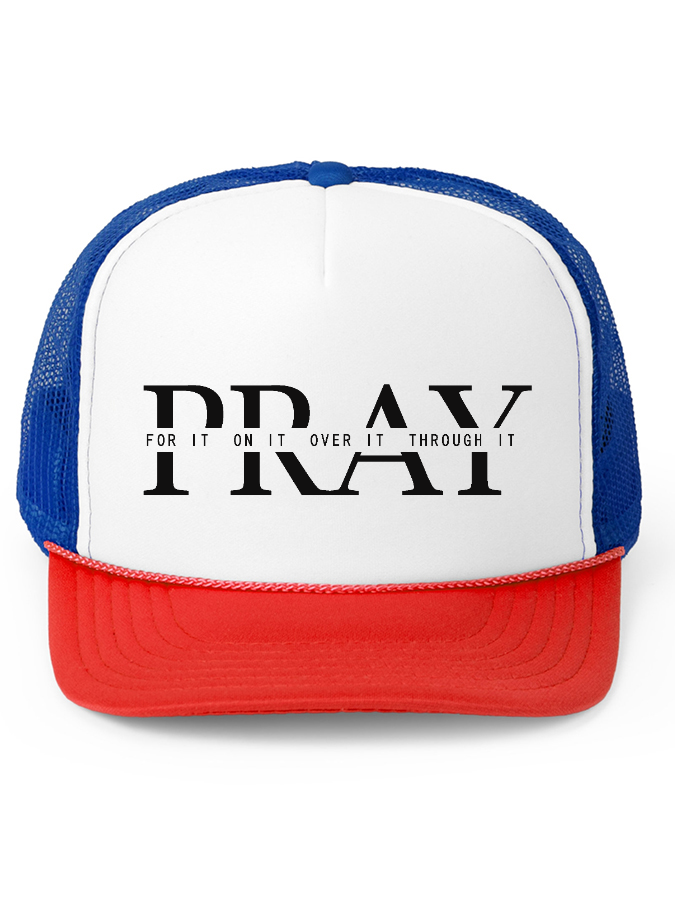Pray Unisex Cotton Mesh Baseball Cap-LOVELLX