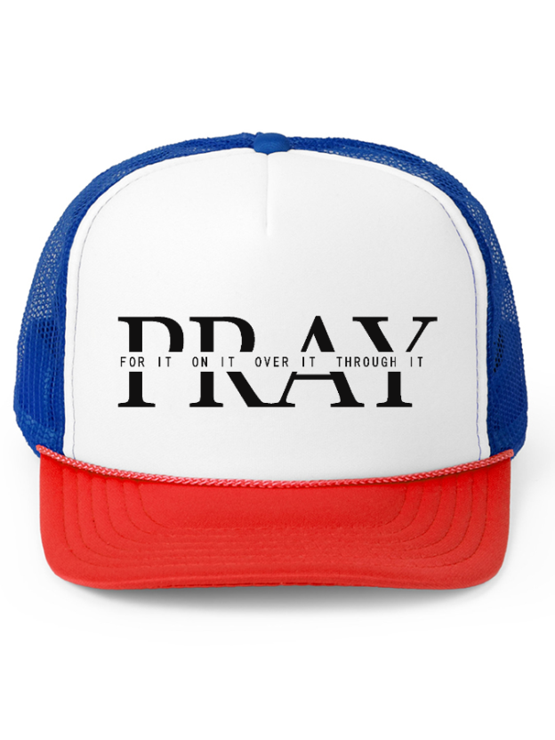 Pray Unisex Cotton Mesh Baseball Cap-LOVELLX