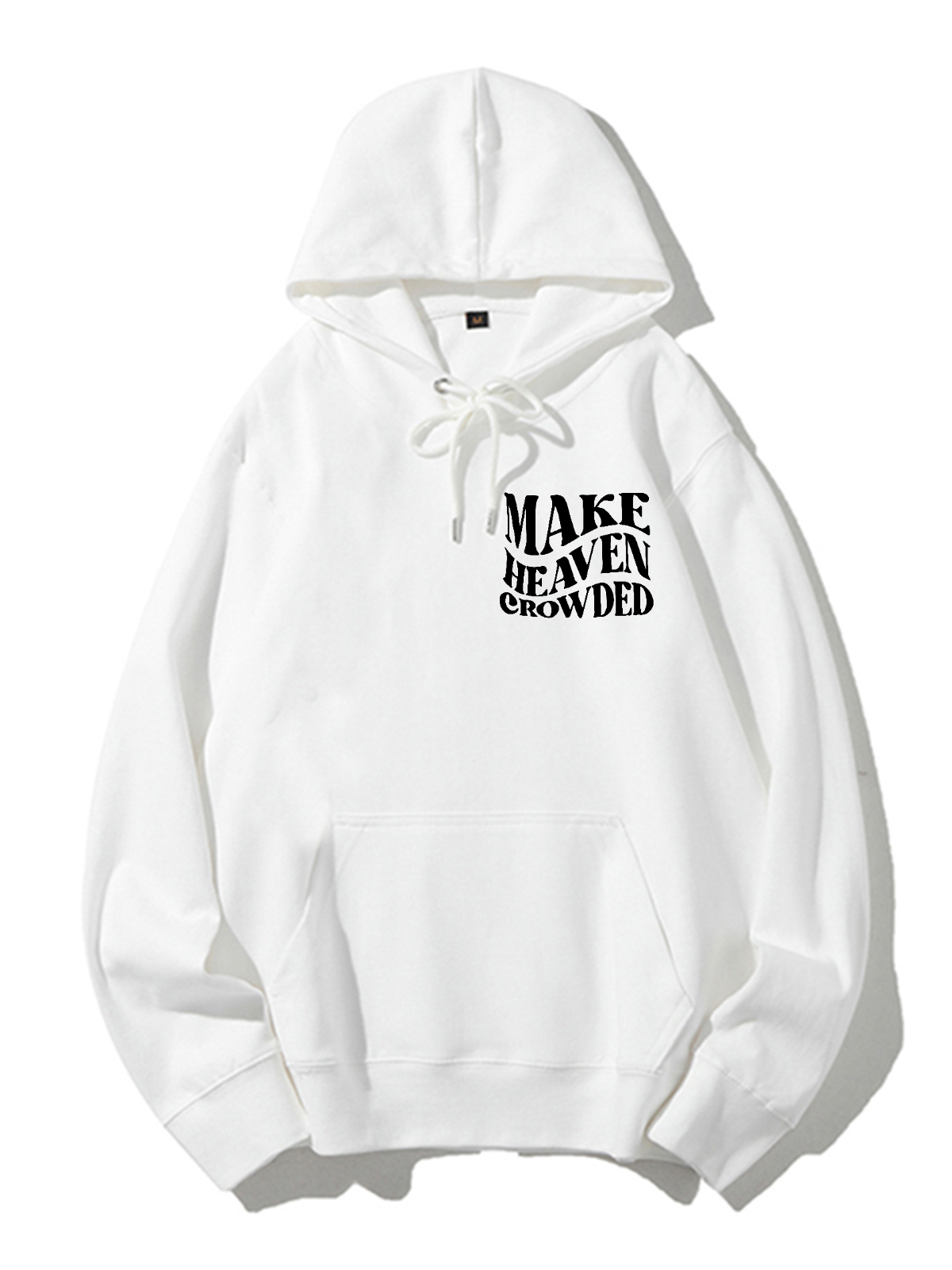 Make Heaven Crowded Unisex Cotton Drawstring Hoodie