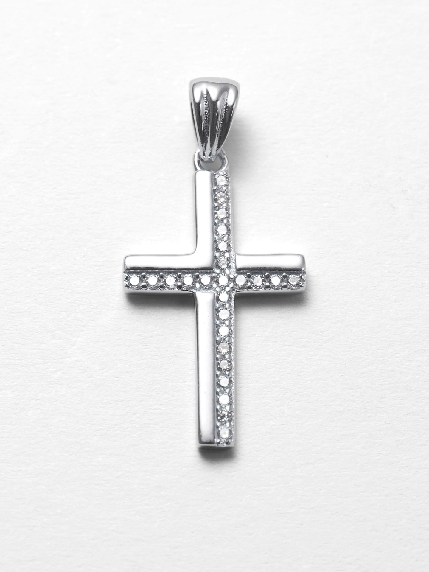 925 Silver Cross Zirconia Pendant
